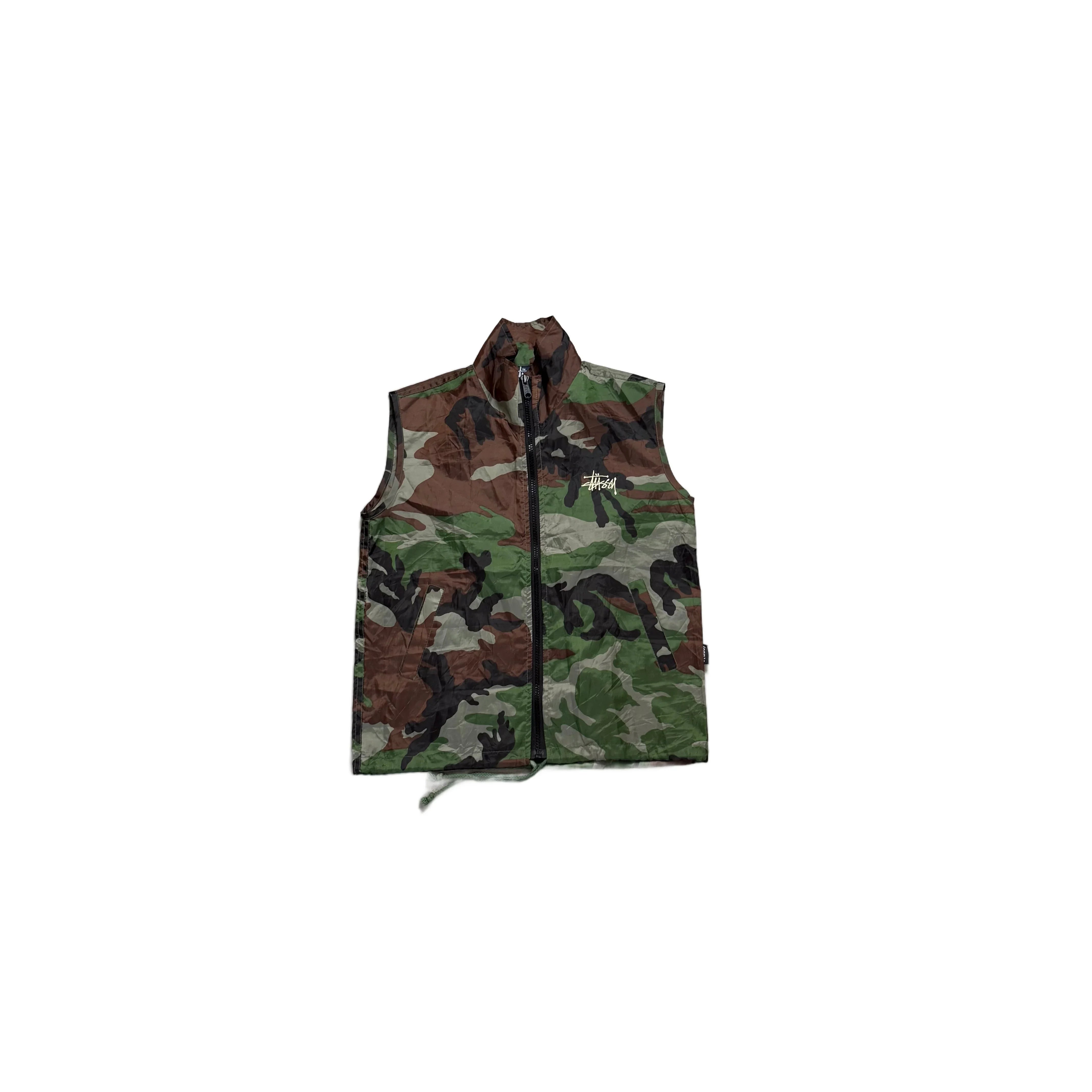Camo Stussy Gilet - S