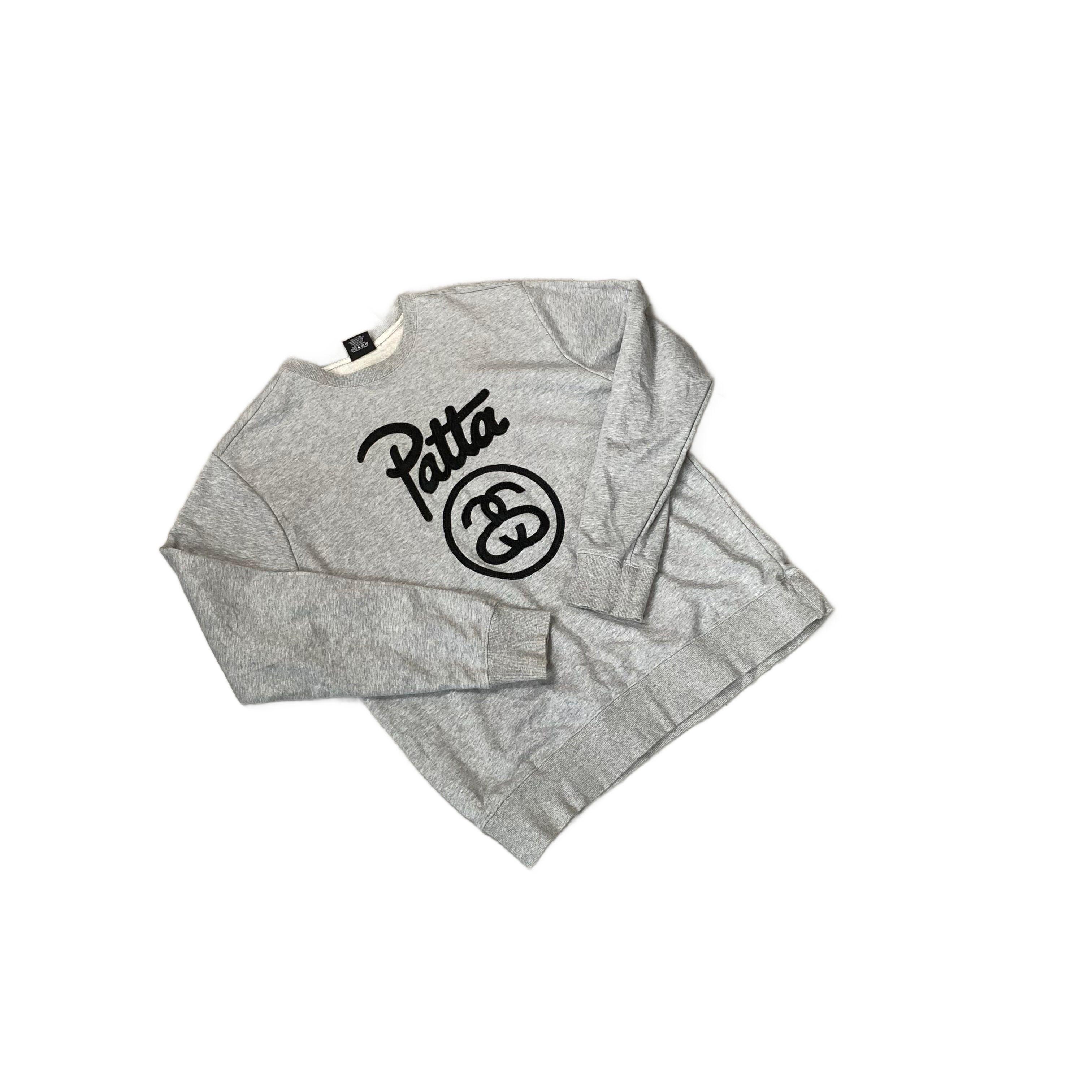Grey Stussy x Patta Sweatshirt - L