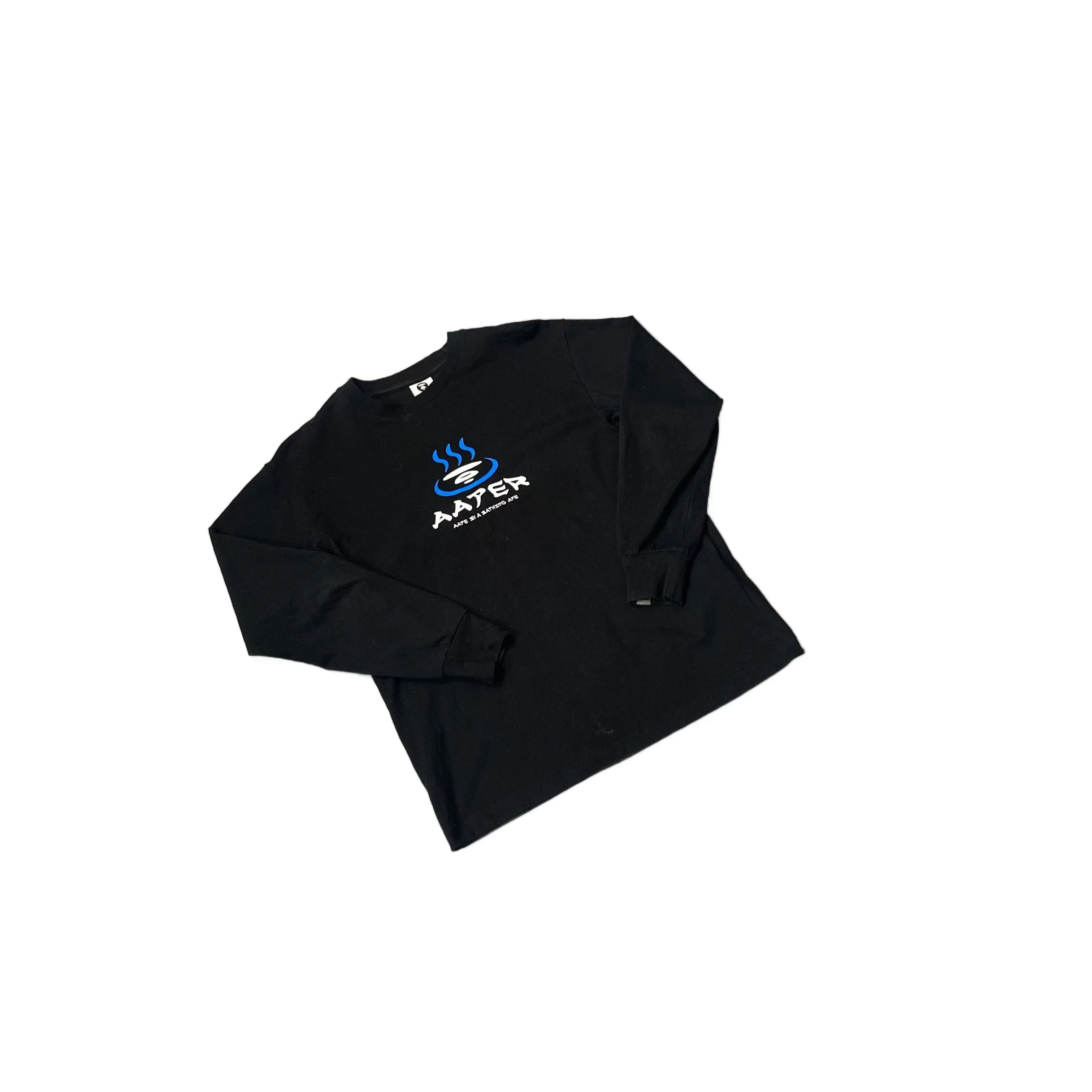 Black A Bathing Ape (BAPE) Long Sleeve Tee - S