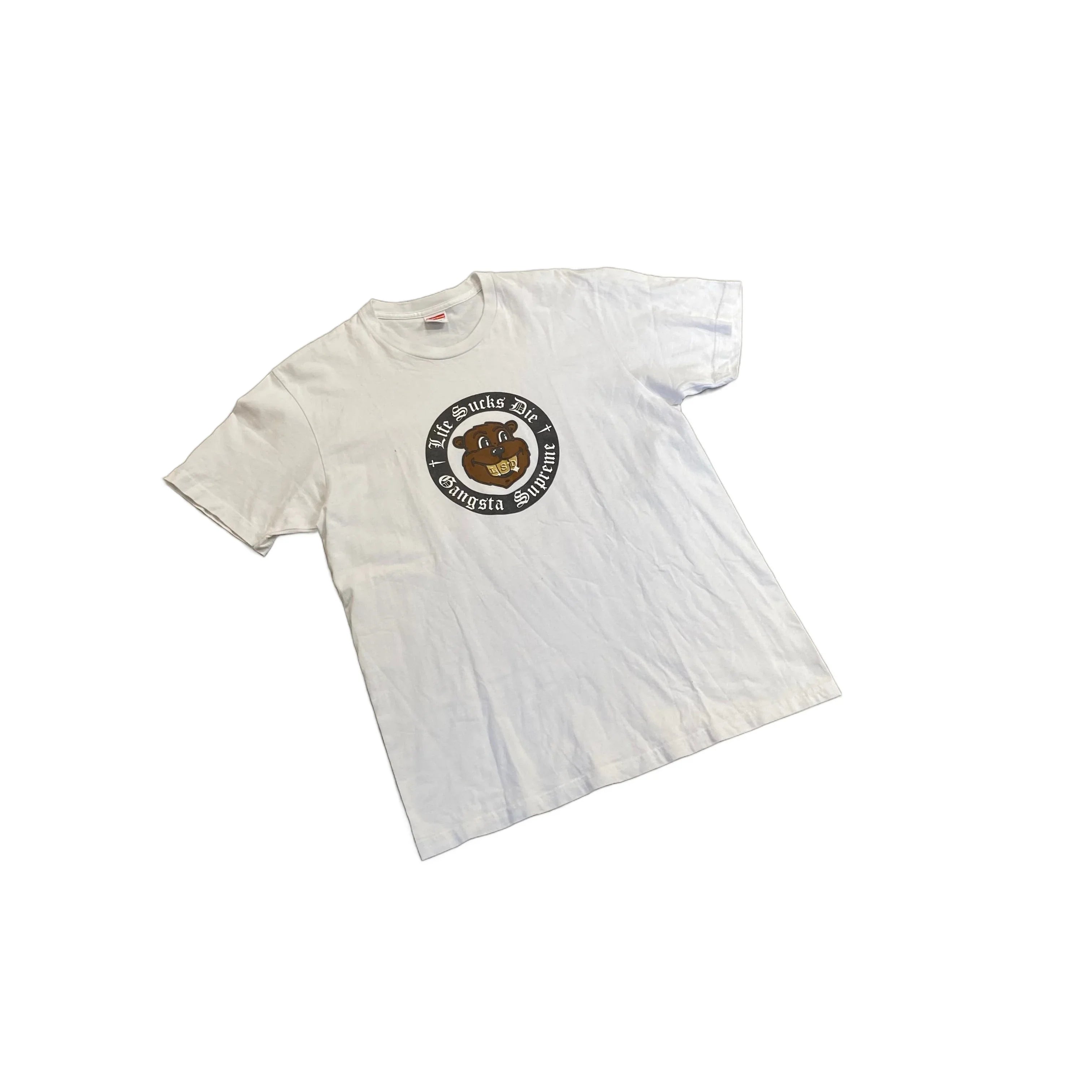 White Supreme Tee - L