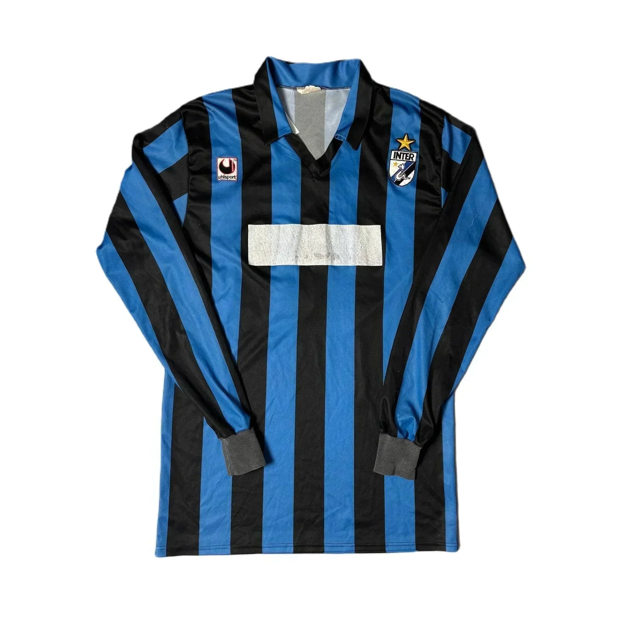 1988 - 98 Inter Milan Long Sleeve Home Shirt - L