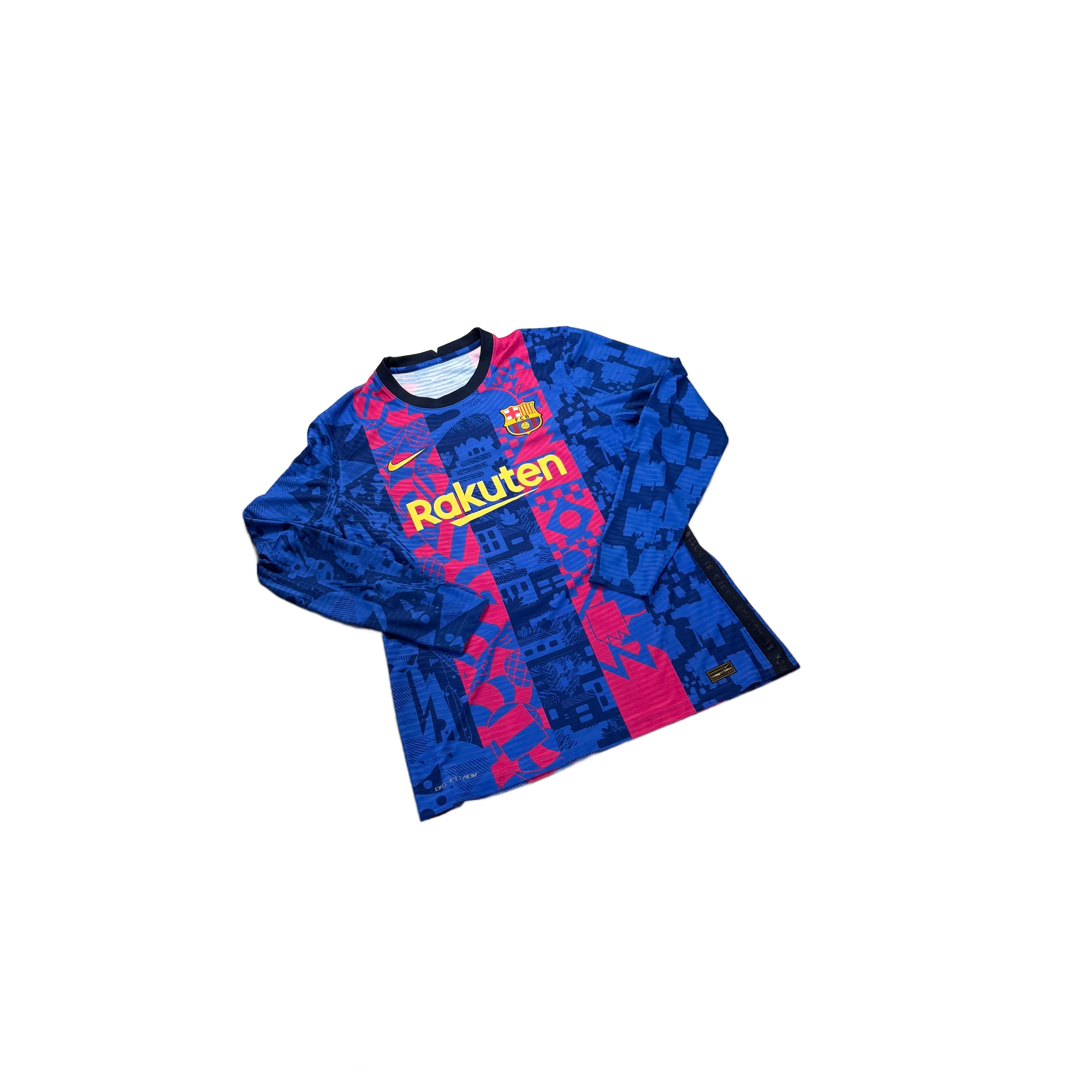 2021 - 22 Barcelona Home Player Issue 'Ferran' Shirt - XL