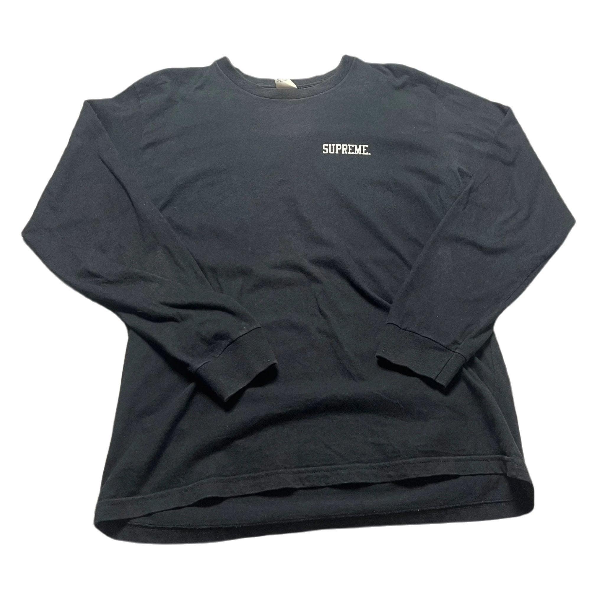 Black Supreme Long Sleeve Tee - L