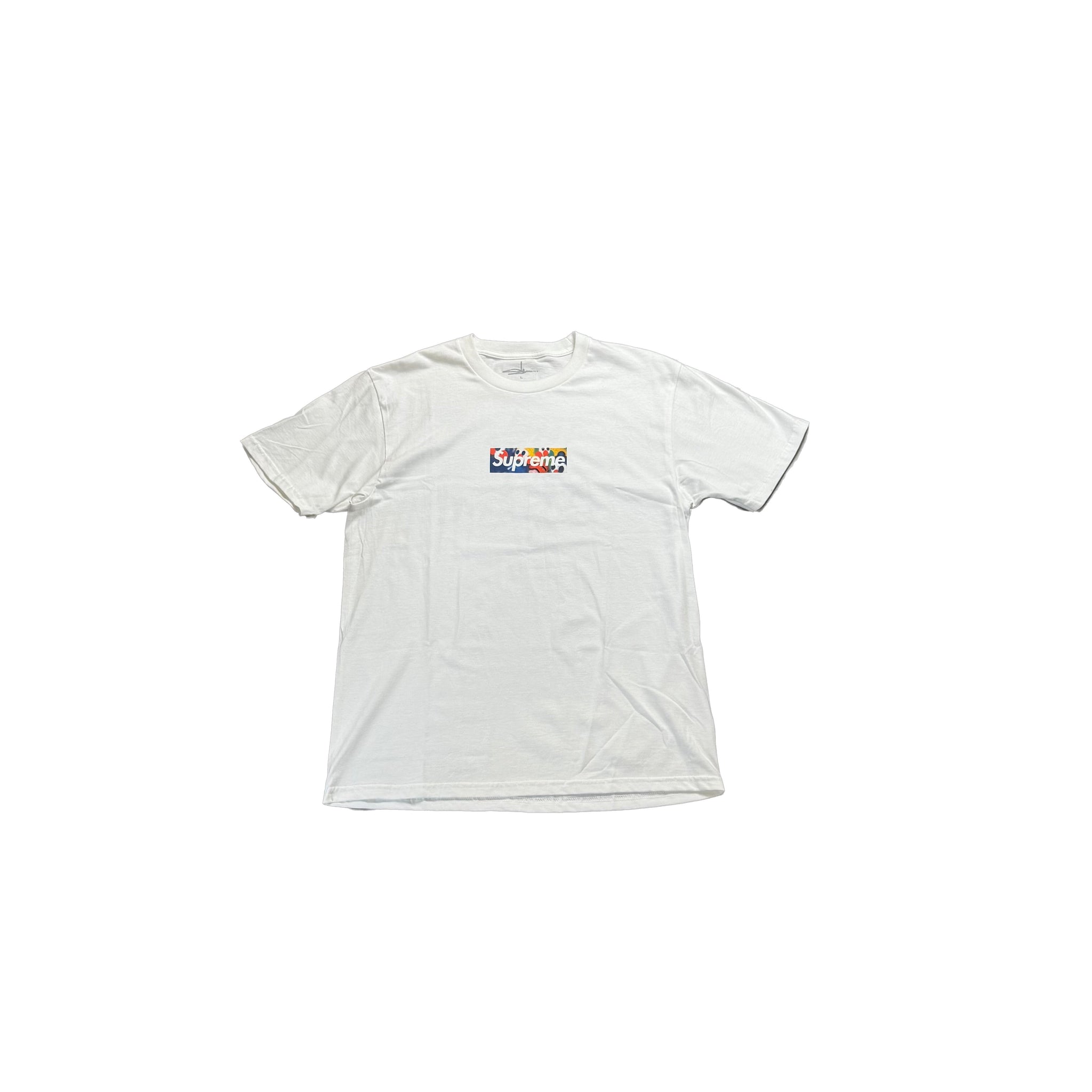 Brand New White Supreme Slawn Box Logo Tee - L
