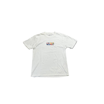 Brand New White Supreme Slawn Box Logo Tee - L