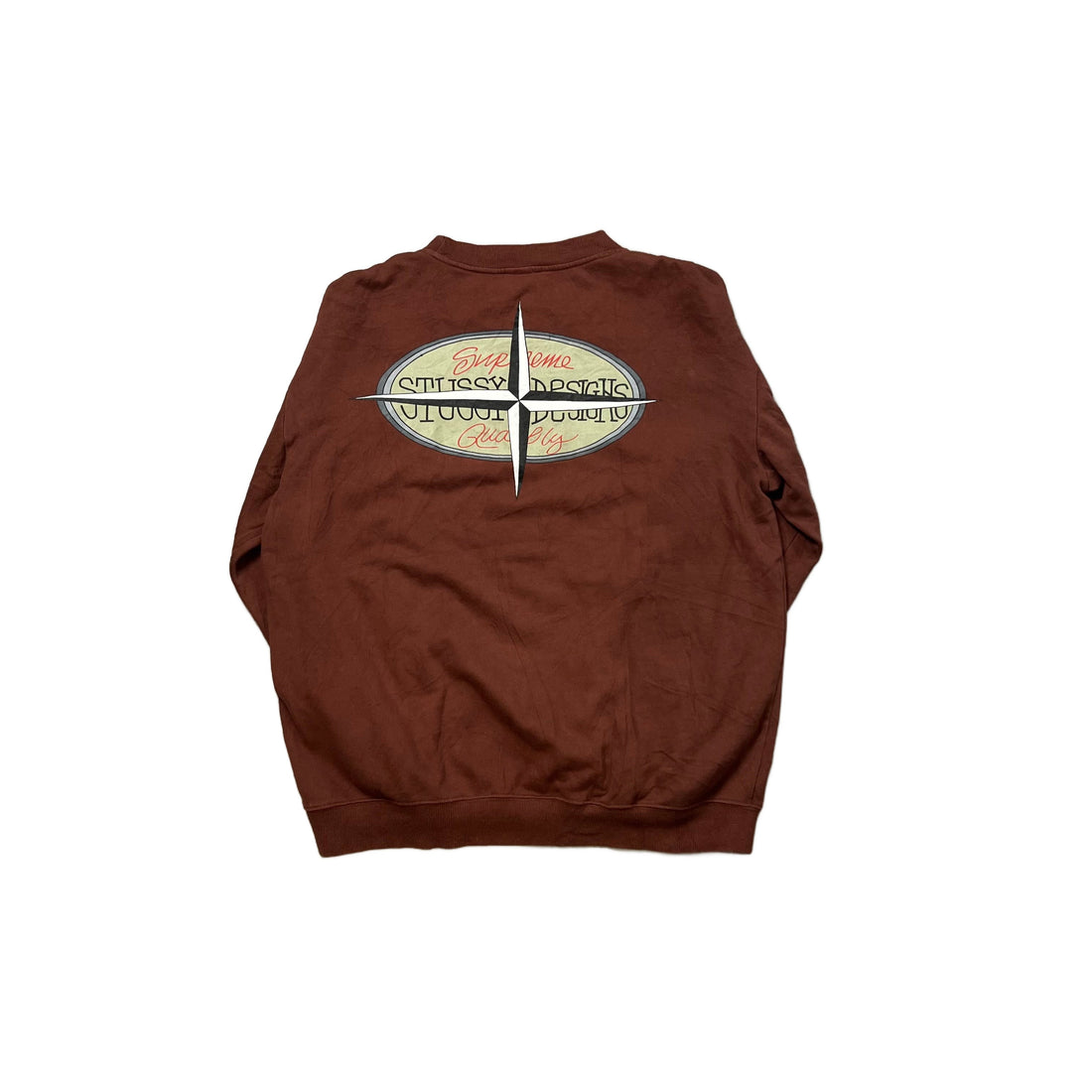Brown Stussy Sweatshirt - XL