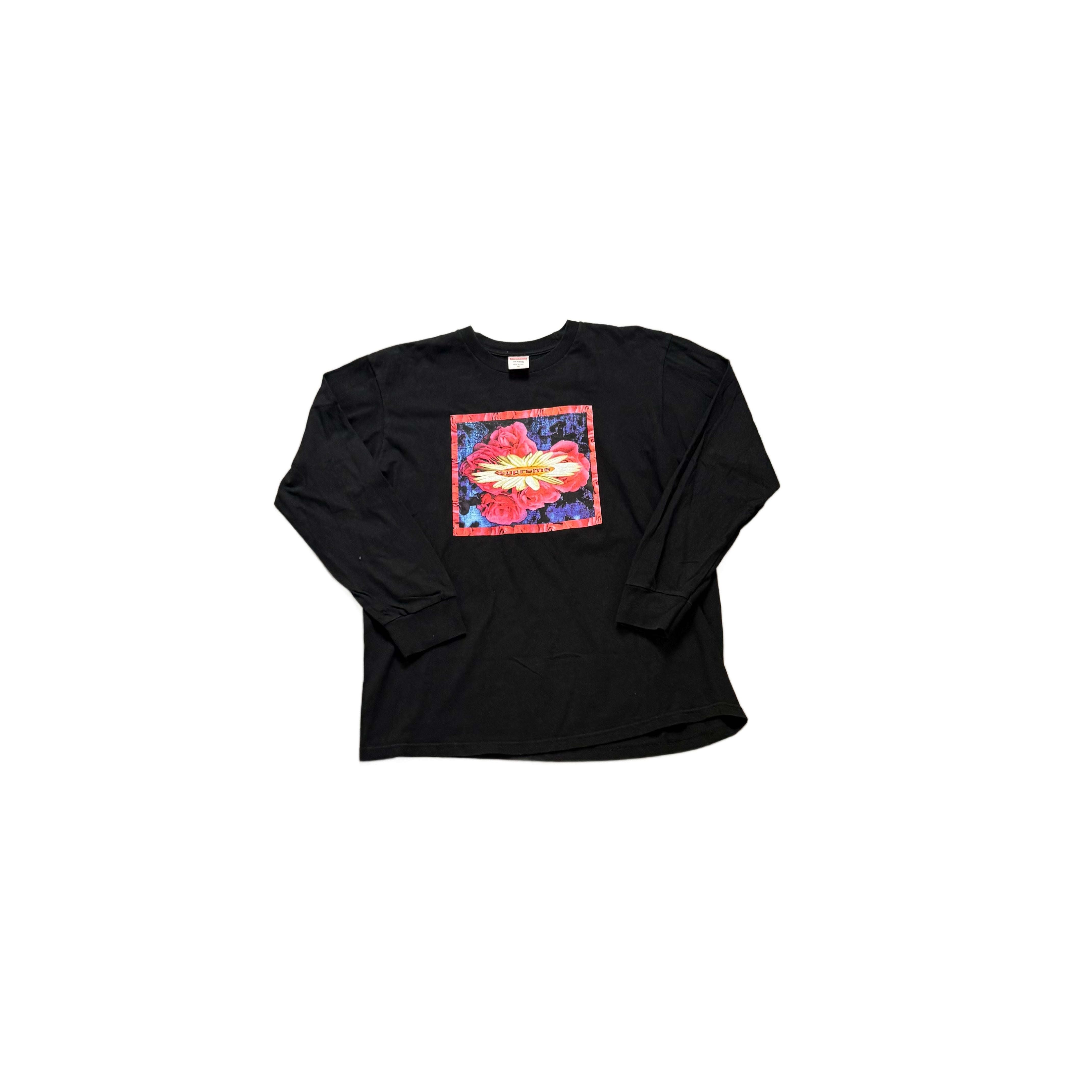 Black Supreme Long Sleeve Tee - M