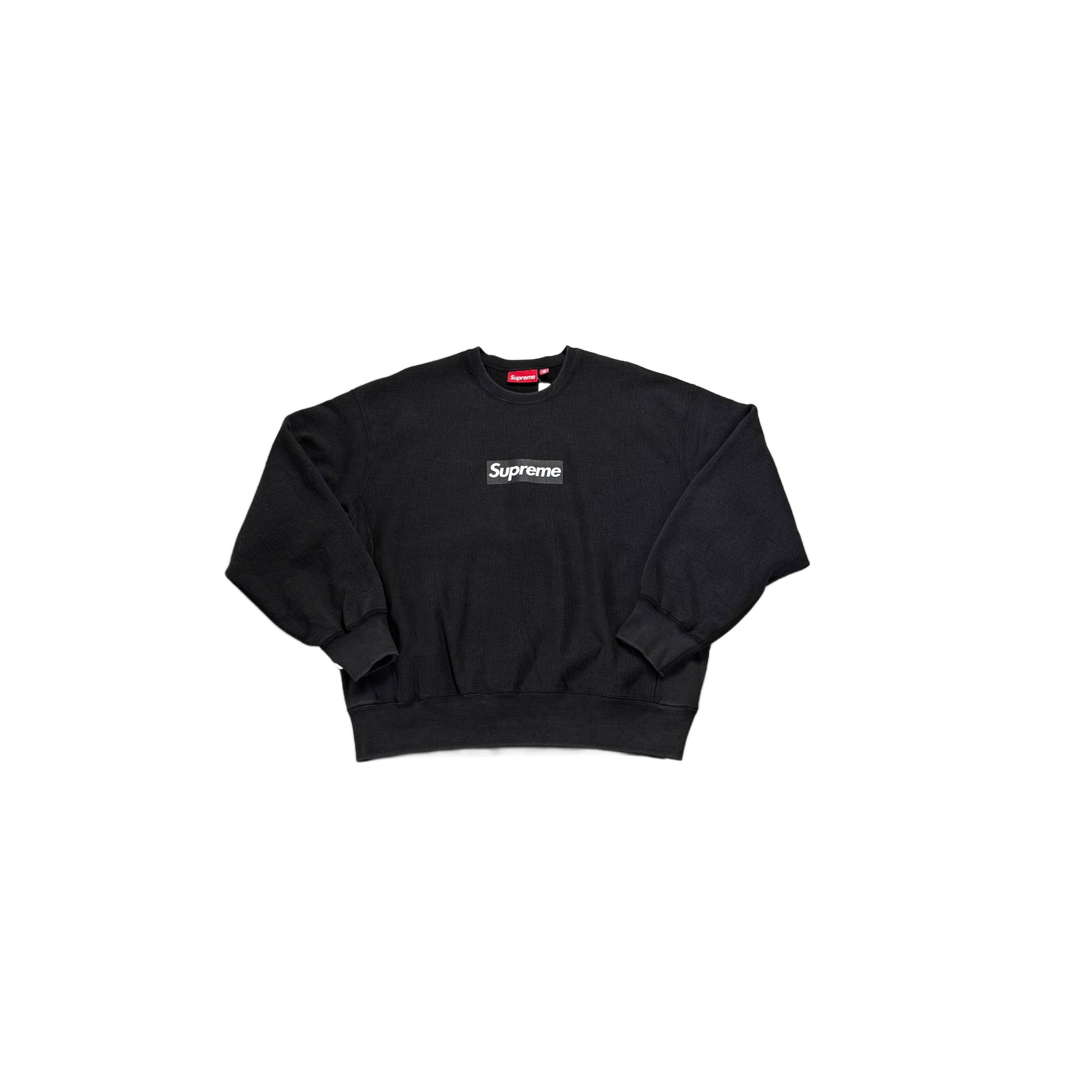 BNWT Black Supreme Box Logo Sweatshirt - L