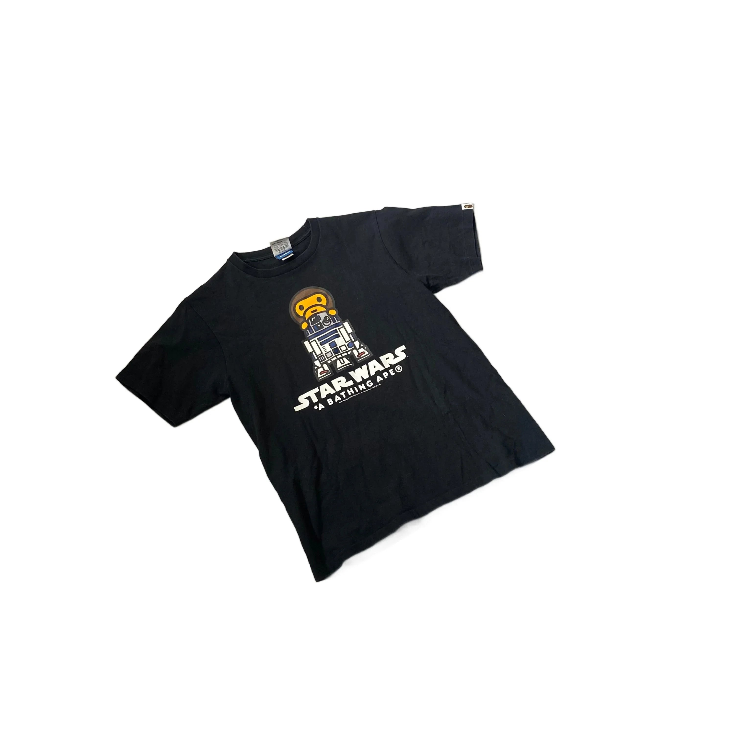 Black A Bathing Ape (BAPE) x Star Wars Tee - M