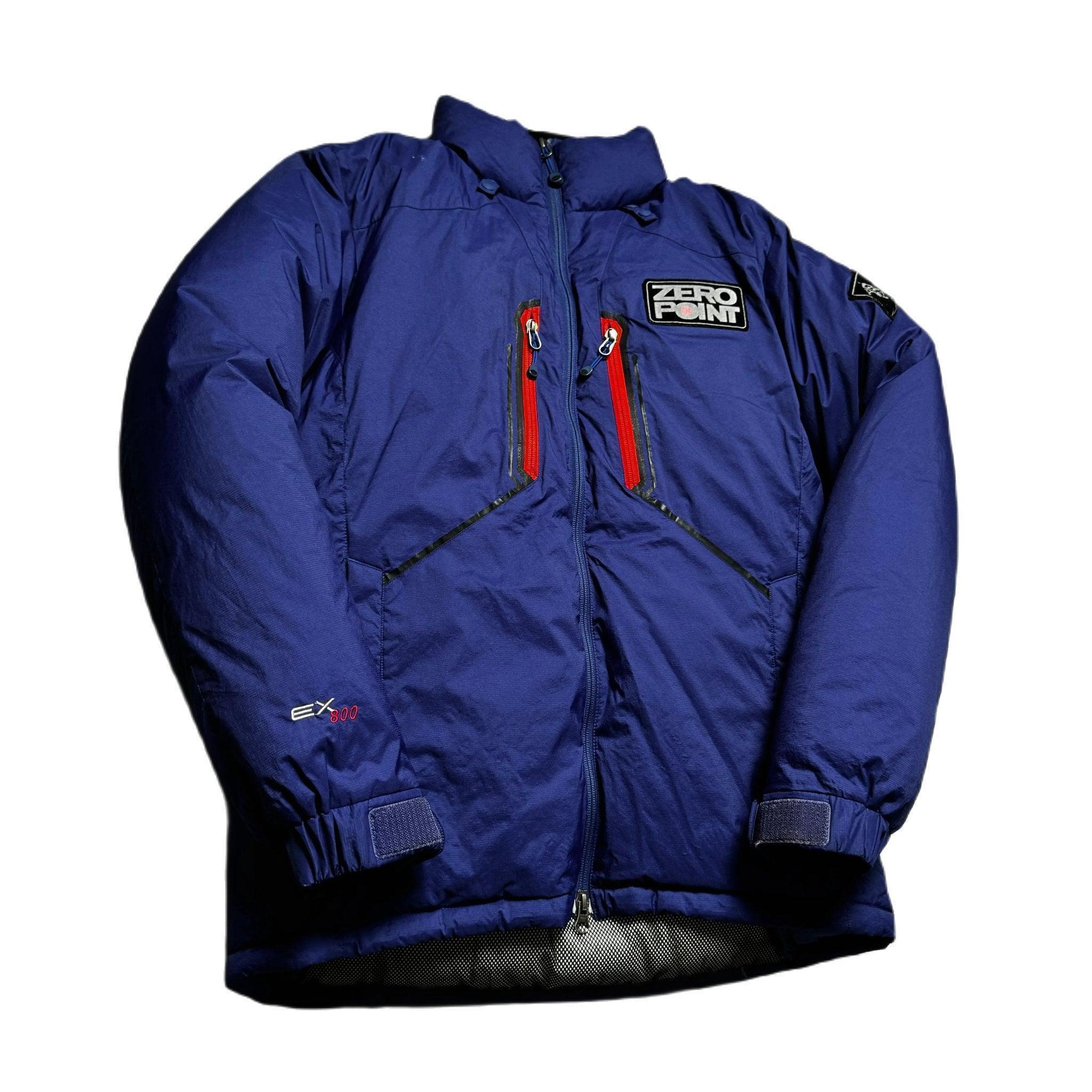 Vintage Blue Montbell Zero Down Puffer Coat - S