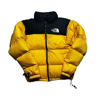 Vintage Yellow The North Face (TNF) Puffer Coat - M