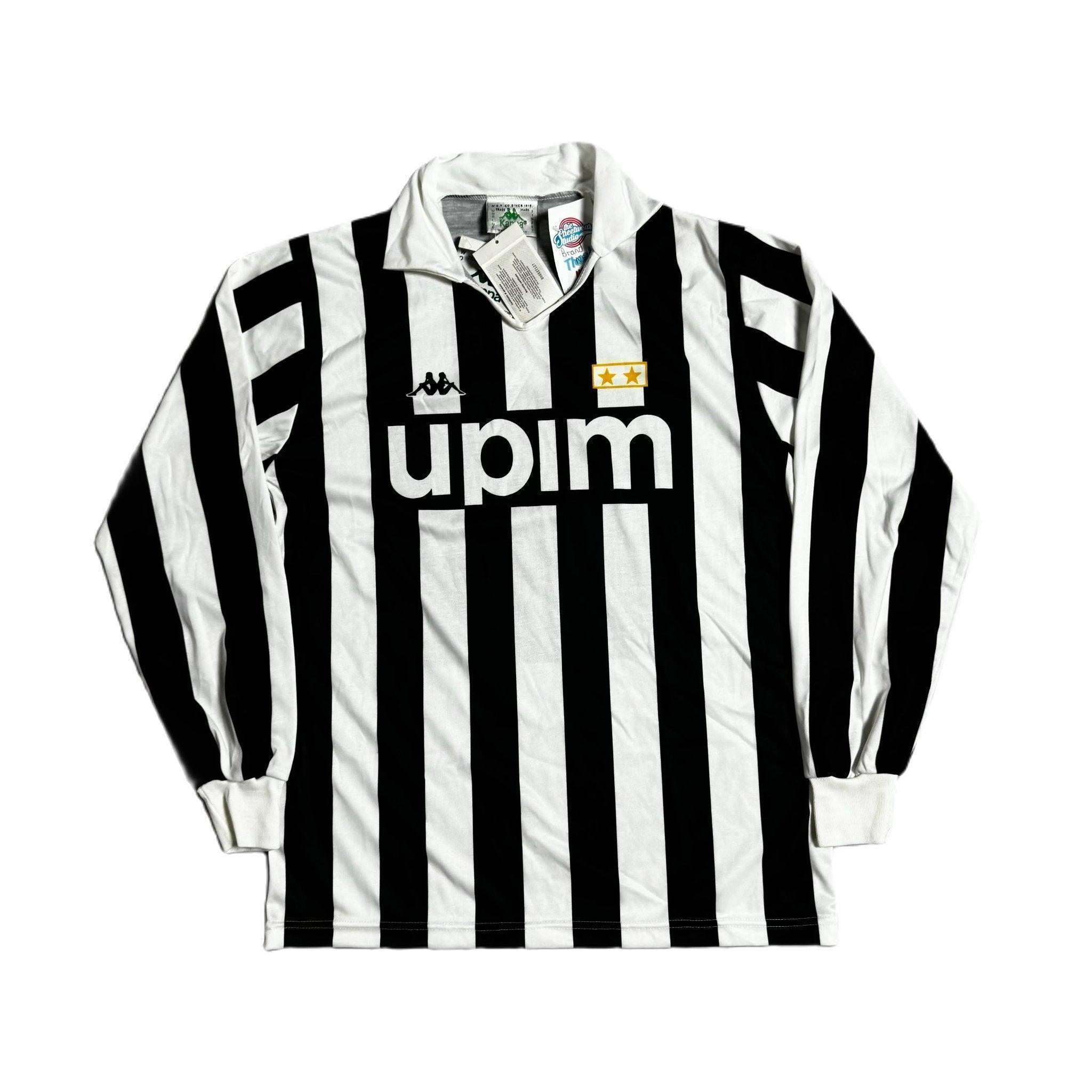 1989 - 1990 Juventus Home Long Sleeve Shirt - L