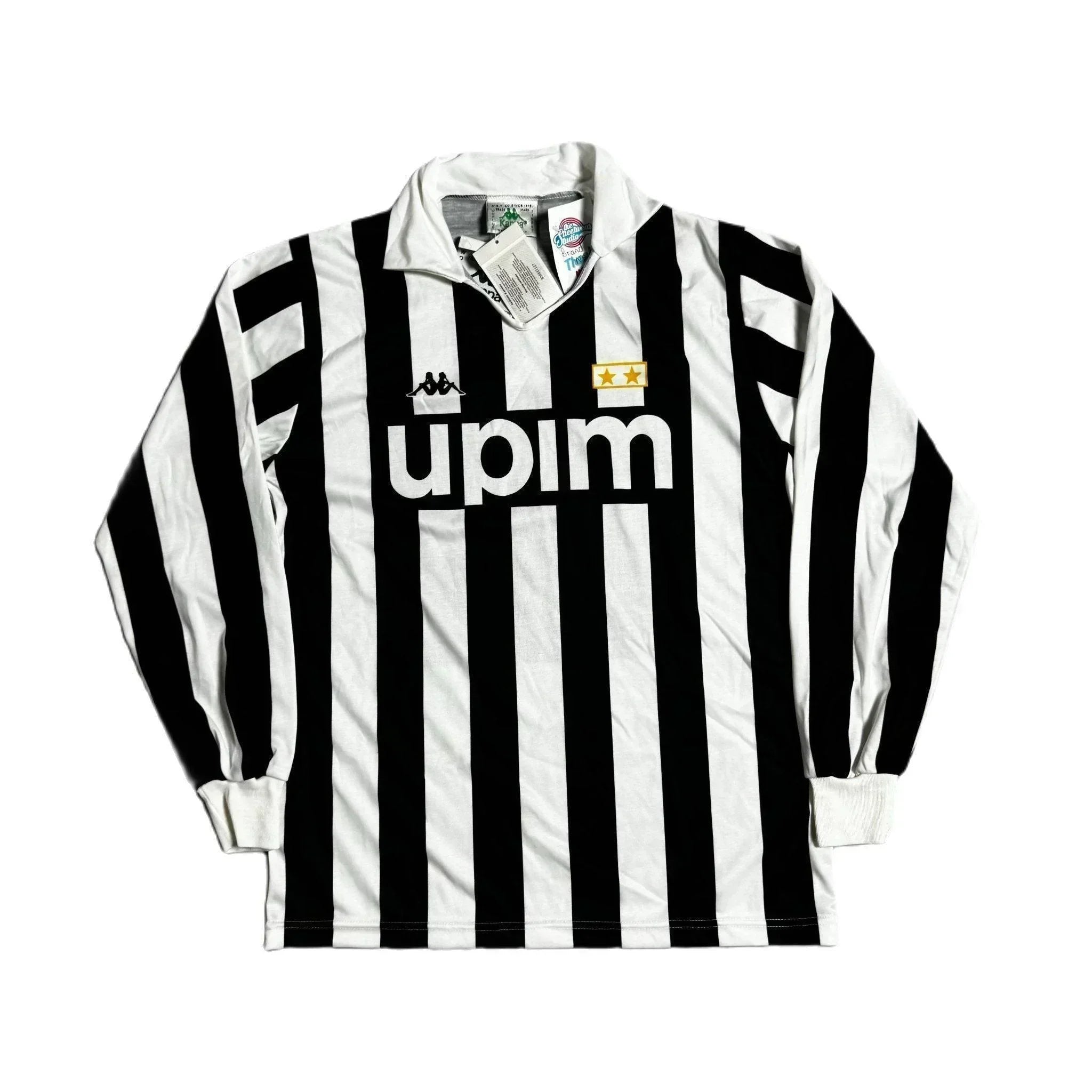 1989 - 1990 Juventus Home Long Sleeve Shirt - L