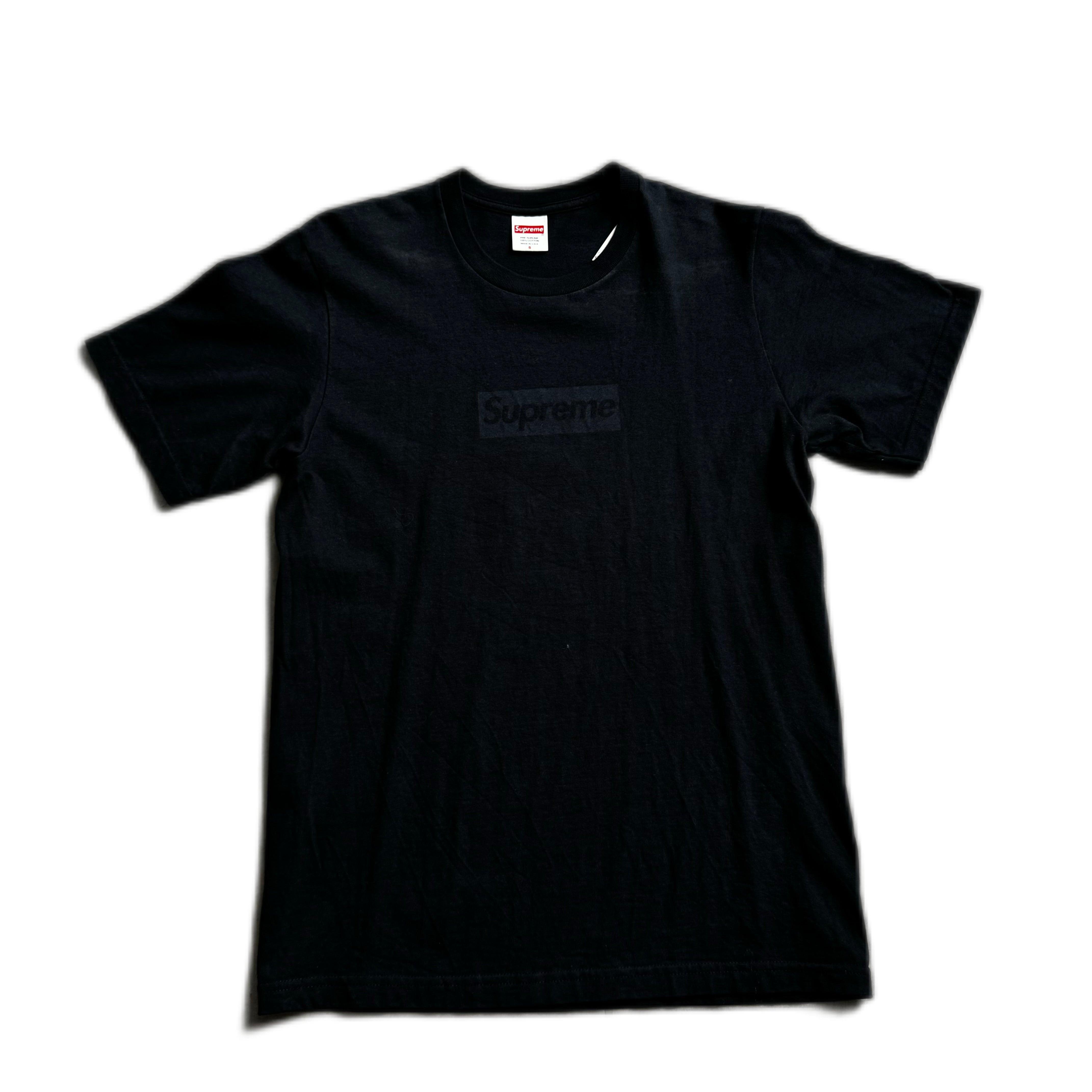 Black Supreme Box Logo Tee - S