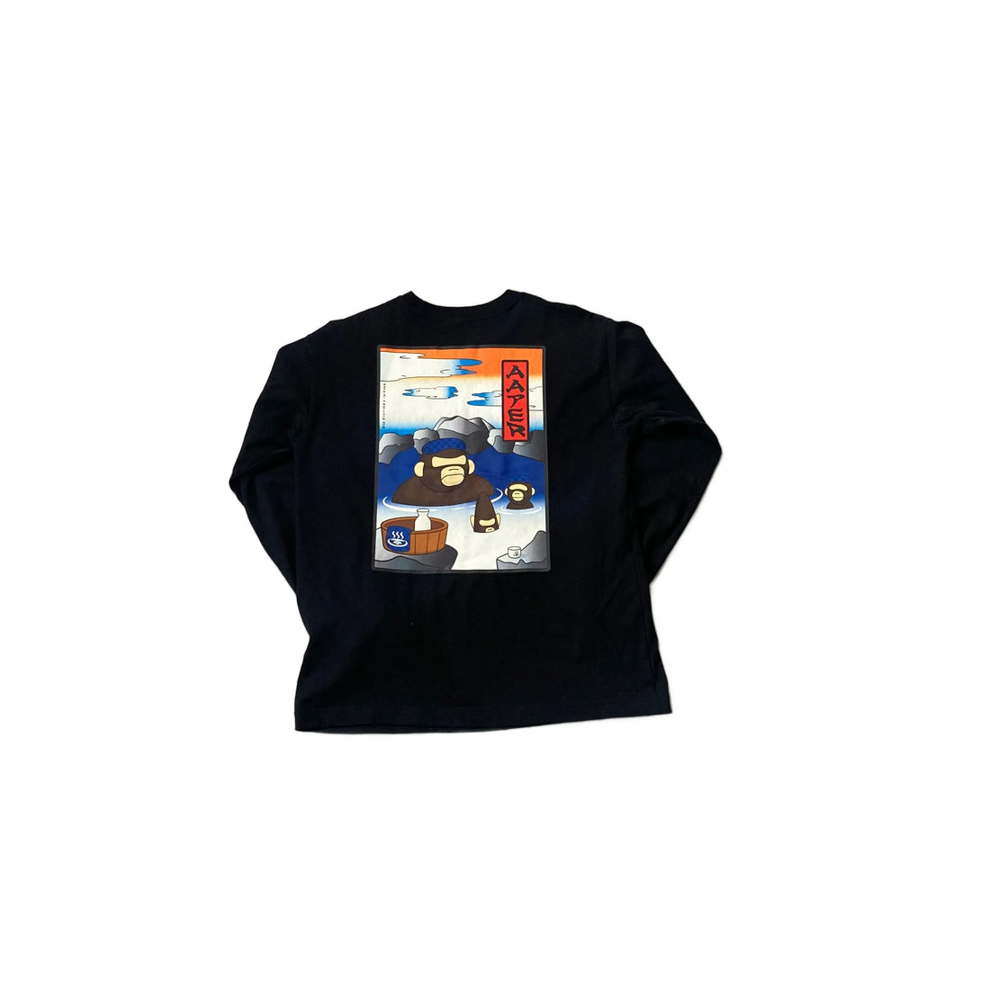 Black A Bathing Ape (BAPE) Long Sleeve Tee - S