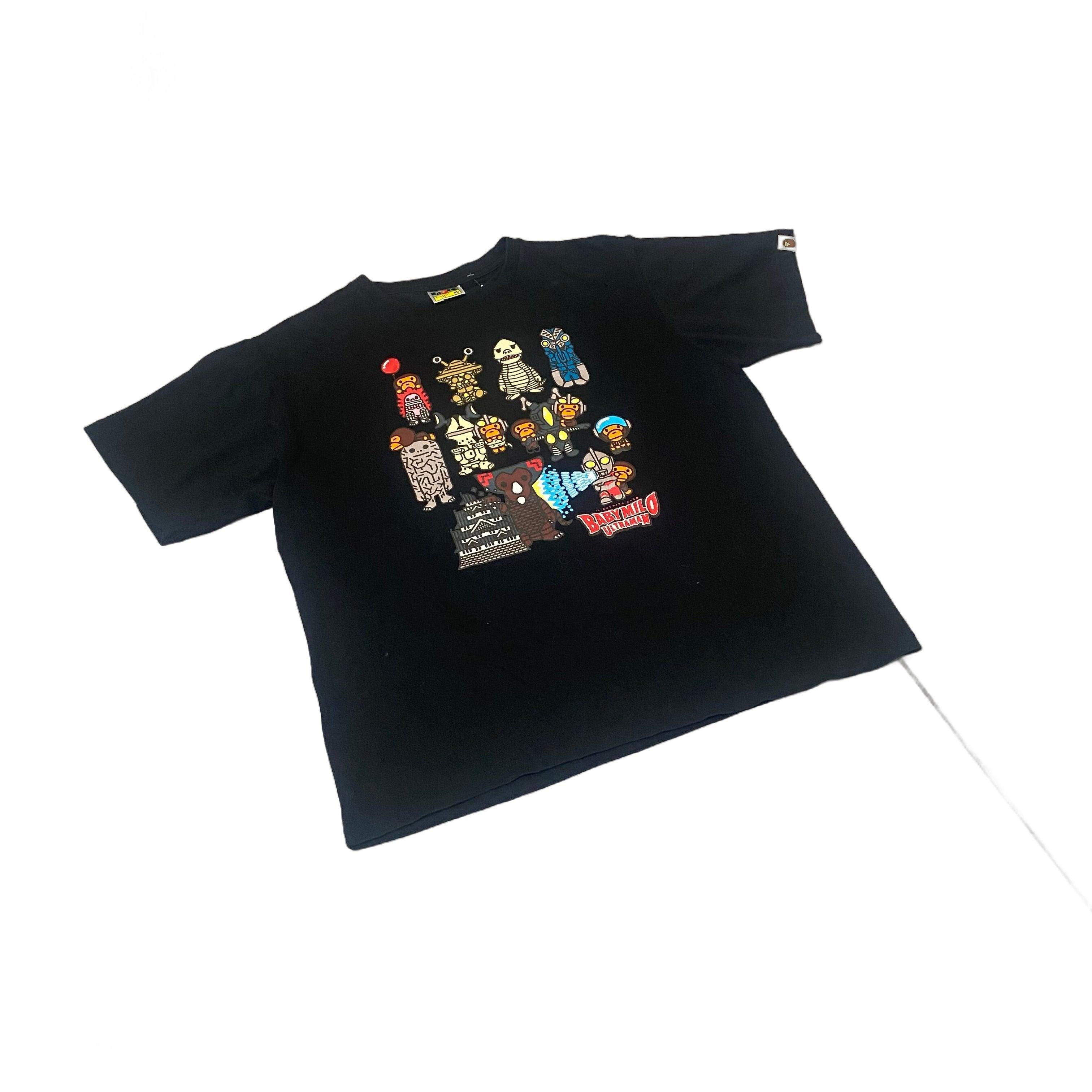 Black A Bathing Ape (BAPE) x Ultraman Tee - XL