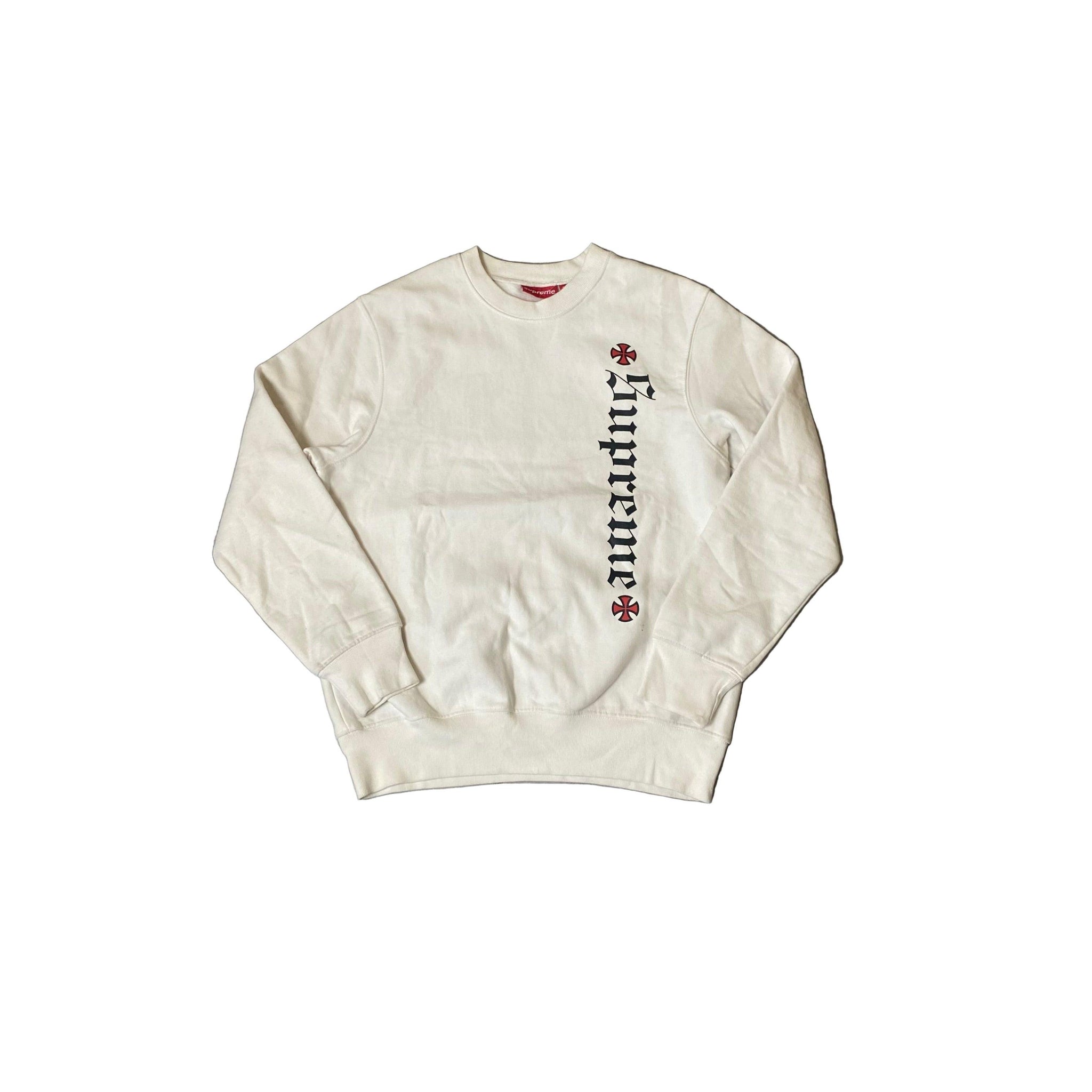 White Supreme Sweatshirt - M