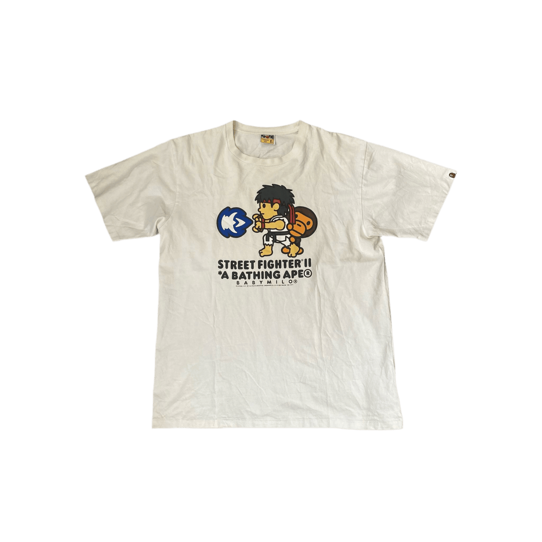 White A Bathing Ape (BAPE) x Street Fighter Tee - XL
