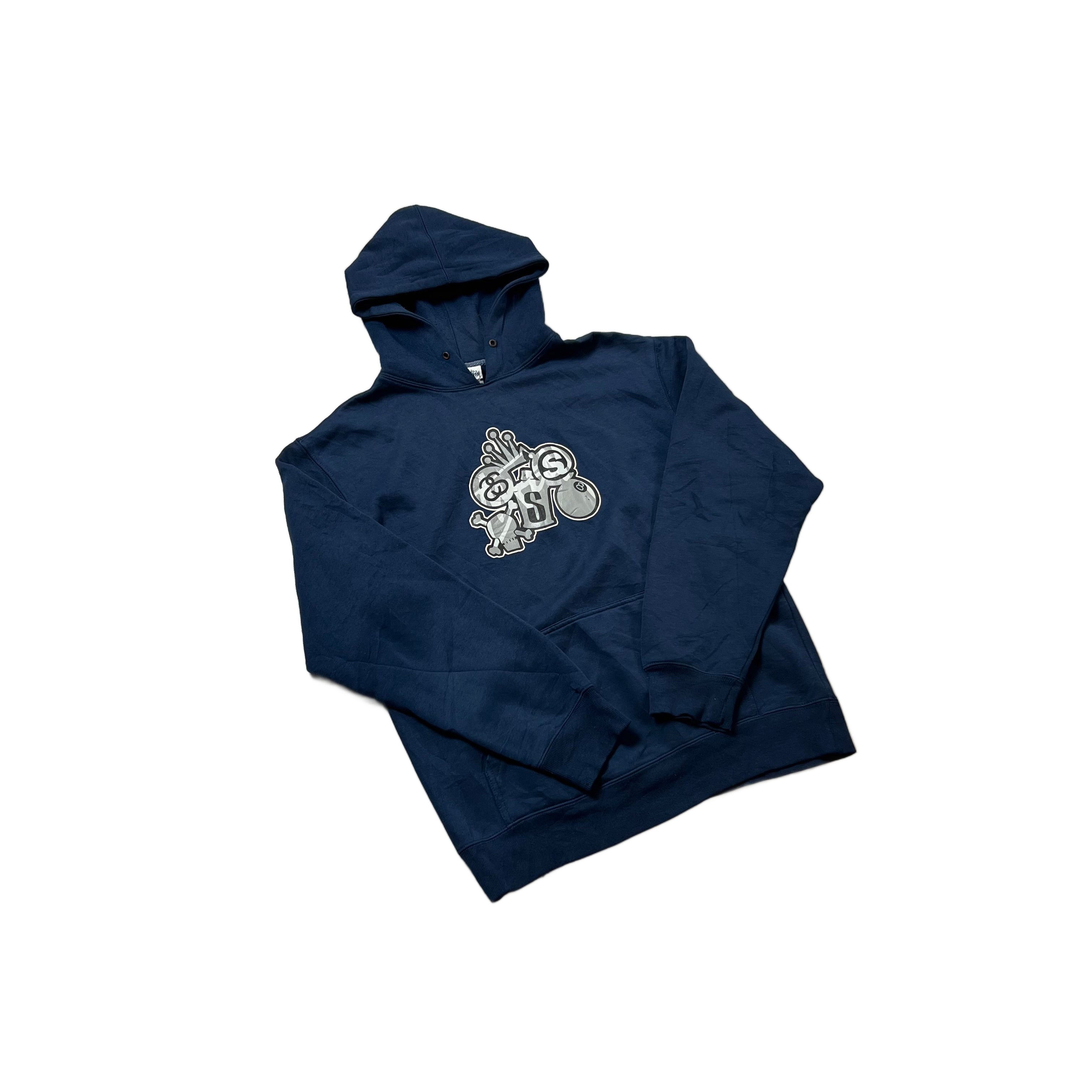 Navy Blue Stussy Hoodie - M