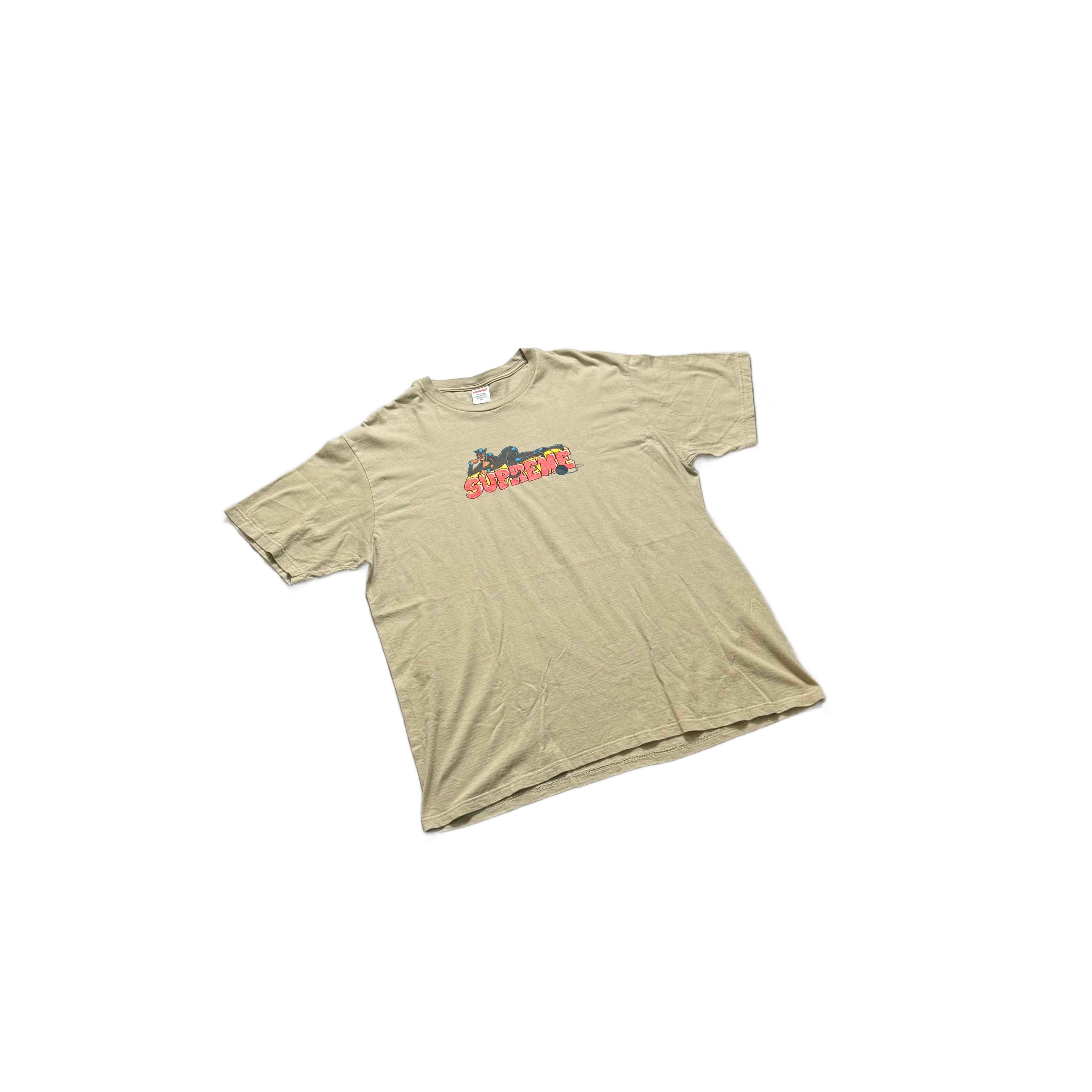 Beige Supreme Tee - XL