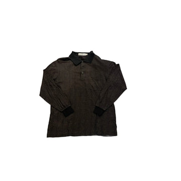 Vintage Balenciaga Long Sleeve Polo Shirt - L