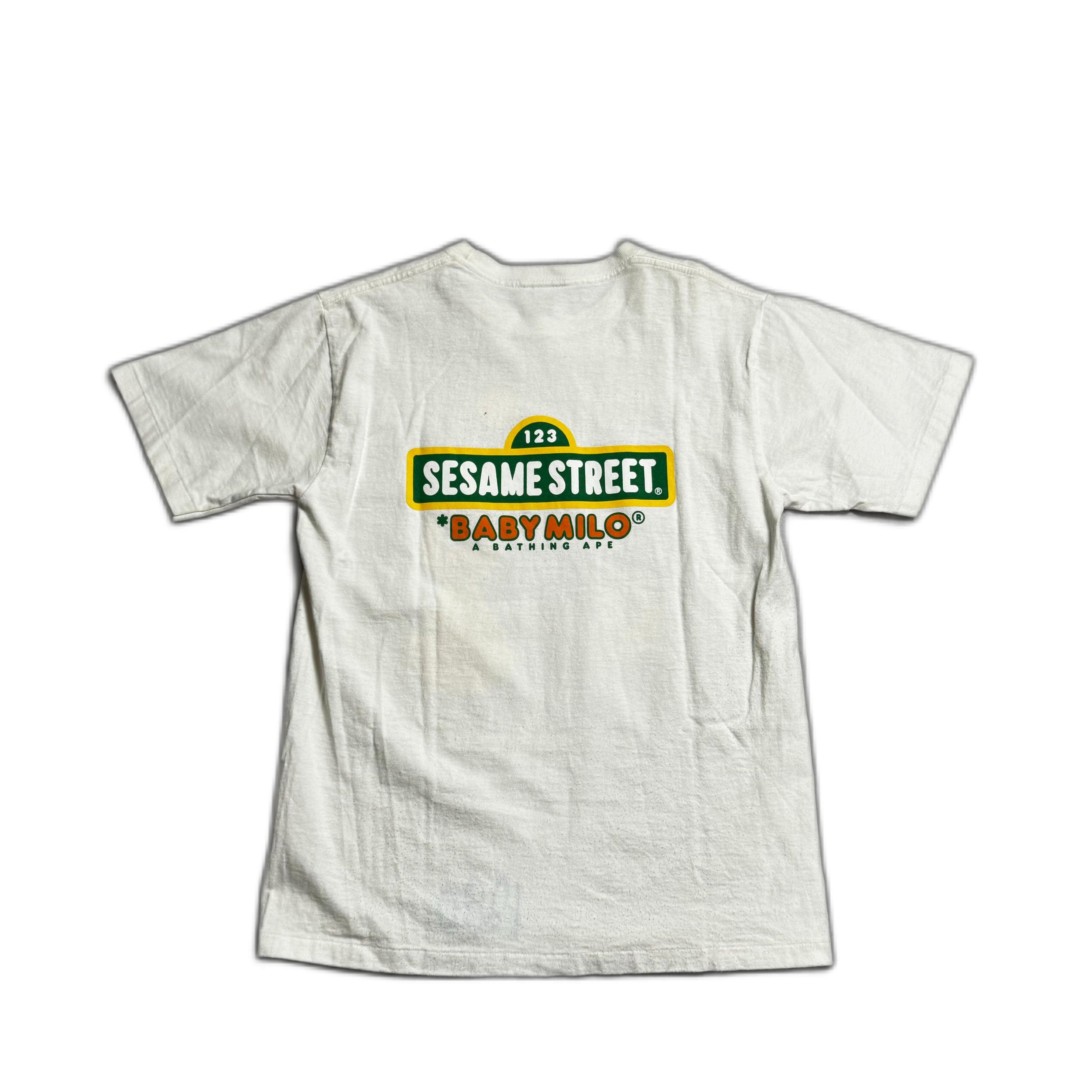 White A Bathing Ape (BAPE) x Sesame Street Tee - M