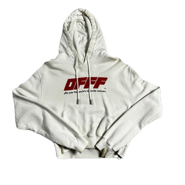 Women's White Off-White Hoodie - M