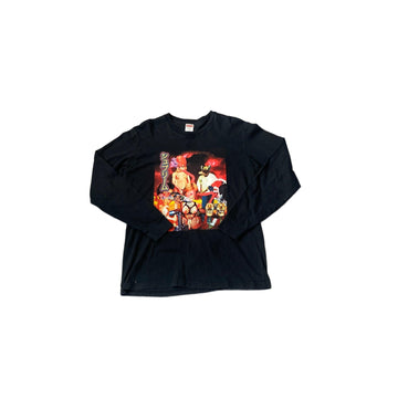 Black Supreme Long Sleeve Tee - M