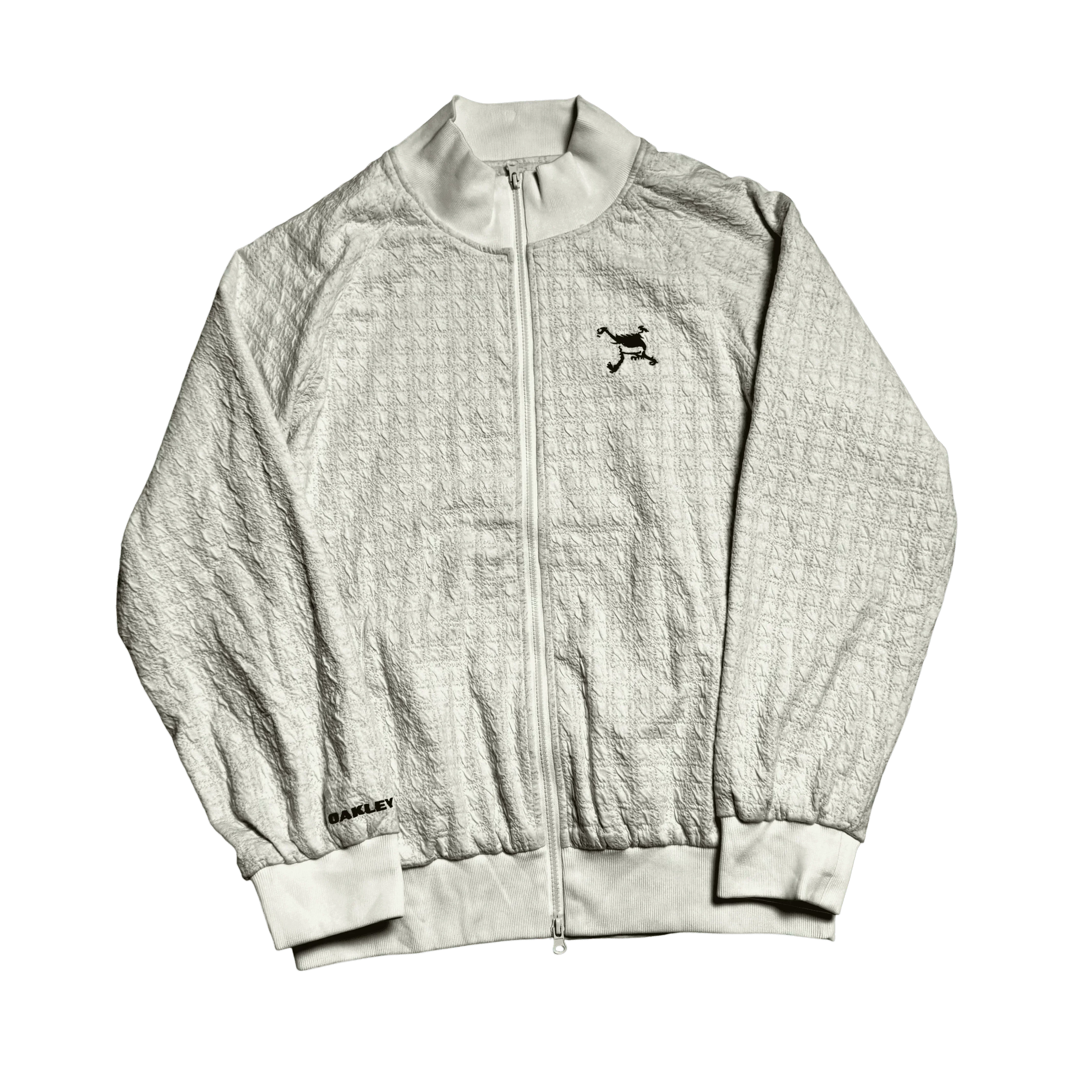 Cream Oakley Zip Up Jacket - M