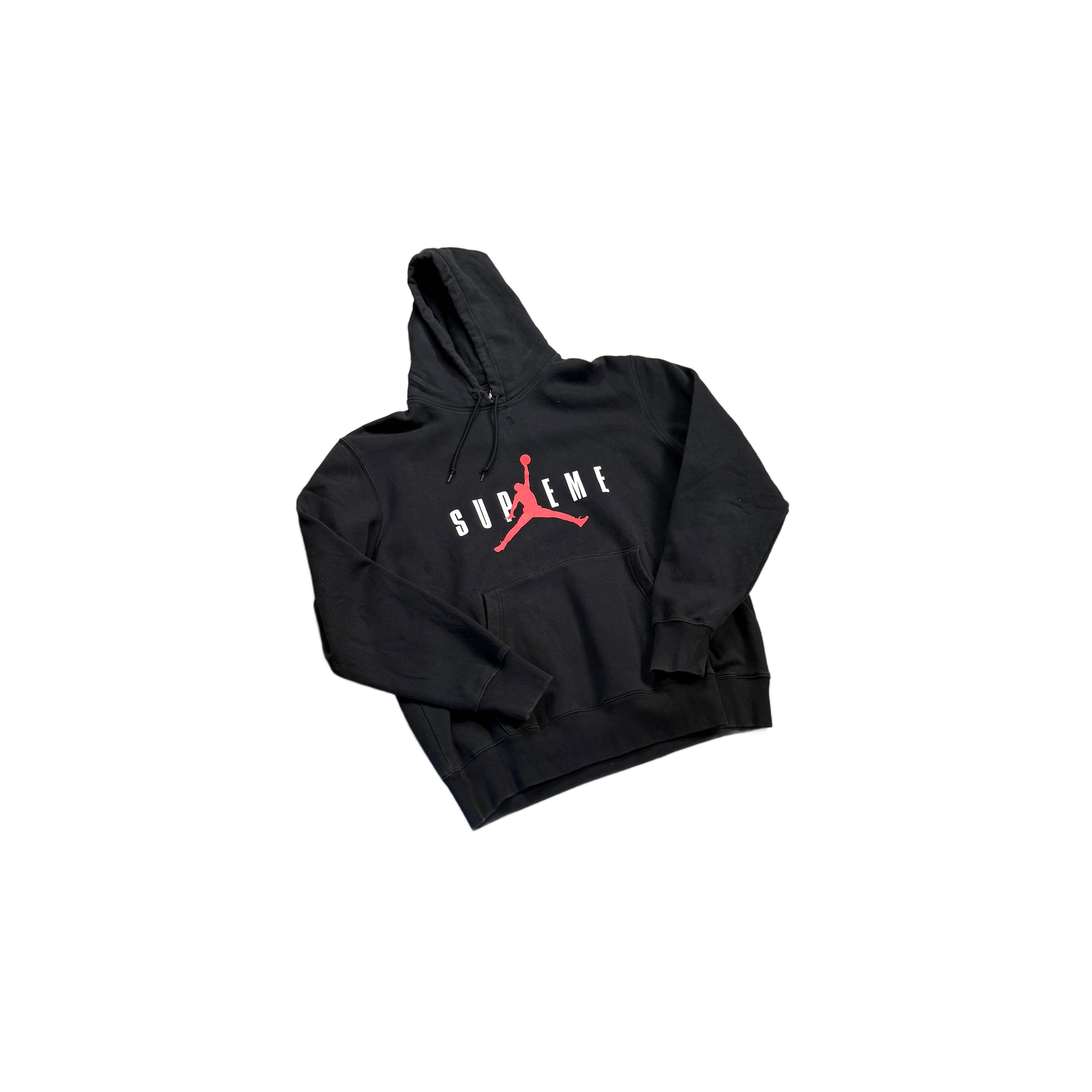 Black Supreme x Jordan Hoodie - XL