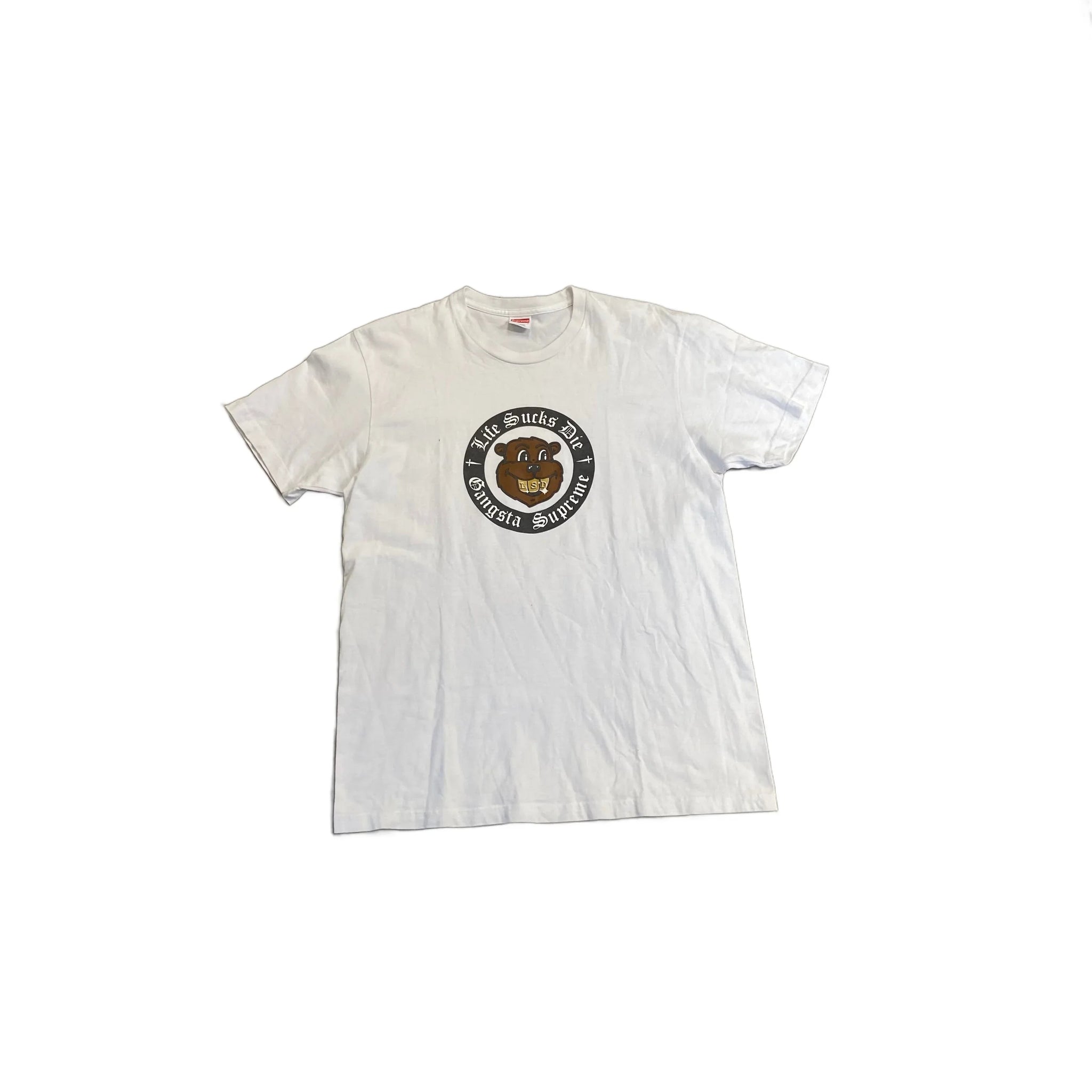 White Supreme Tee - L