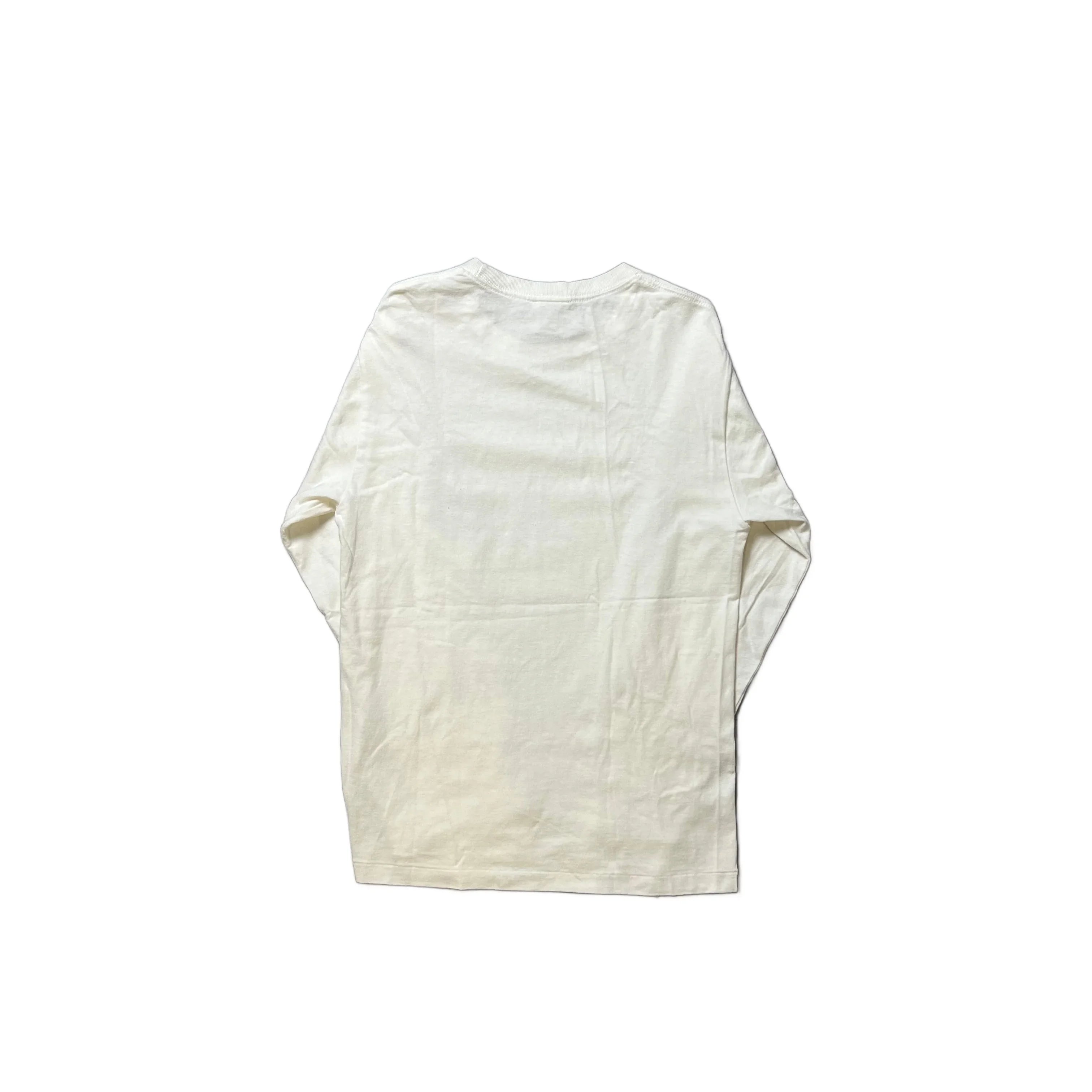 White A Bathing Ape (BAPE) x Stussy Long Sleeve Tee - S