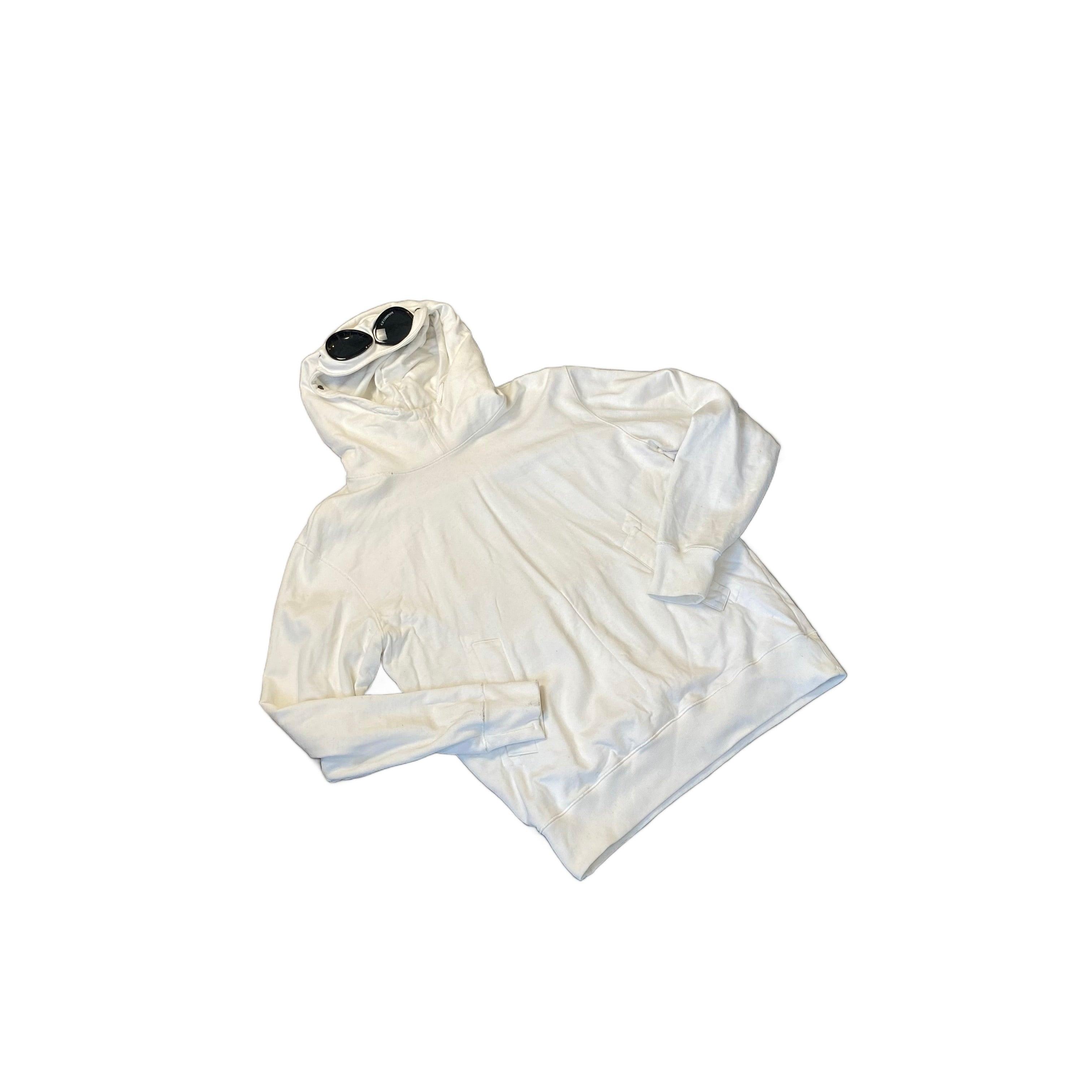 White CP Company x Armani Hoodie - L