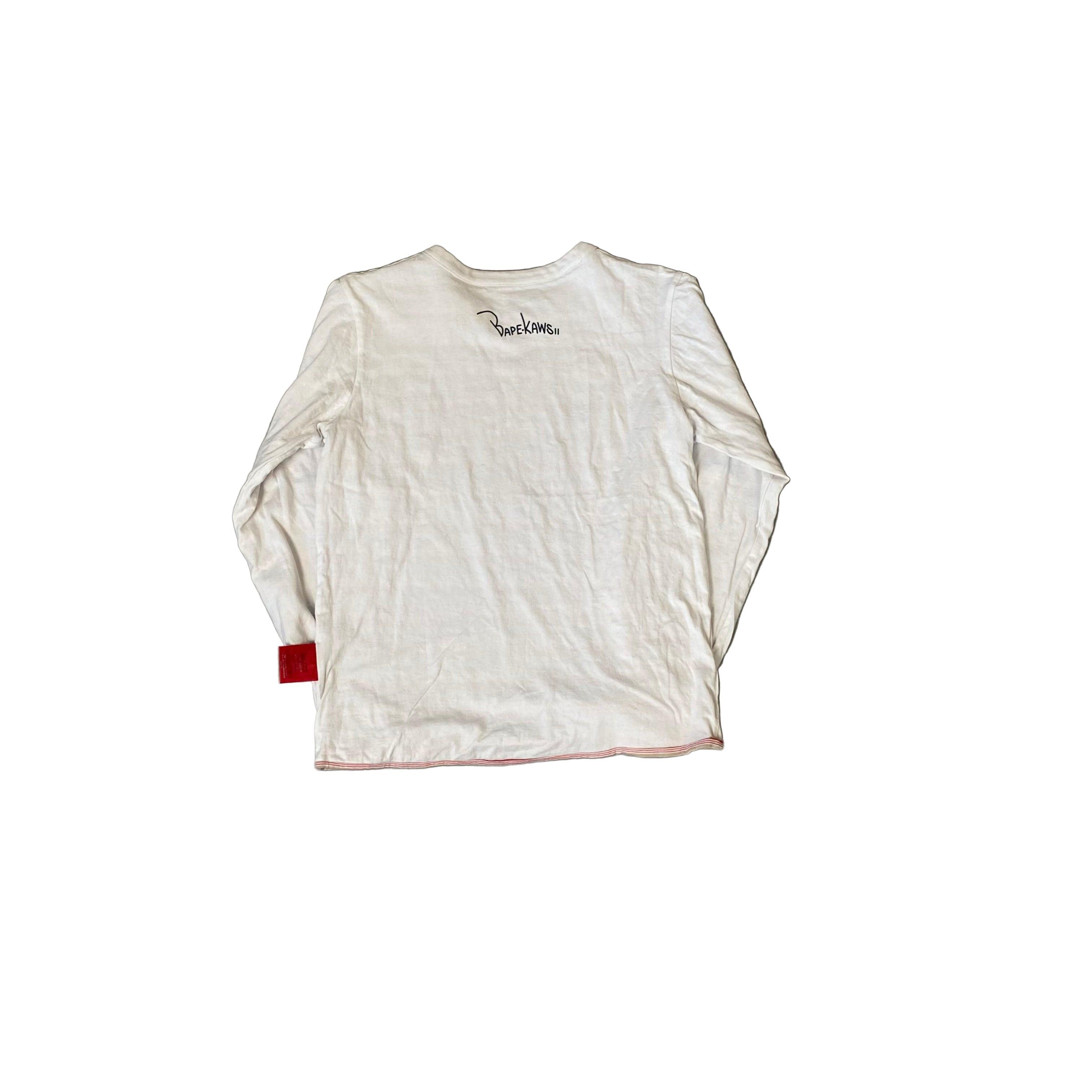 A Bathing Ape (BAPE) x KAWS Long Sleeve Reversible Tee - S