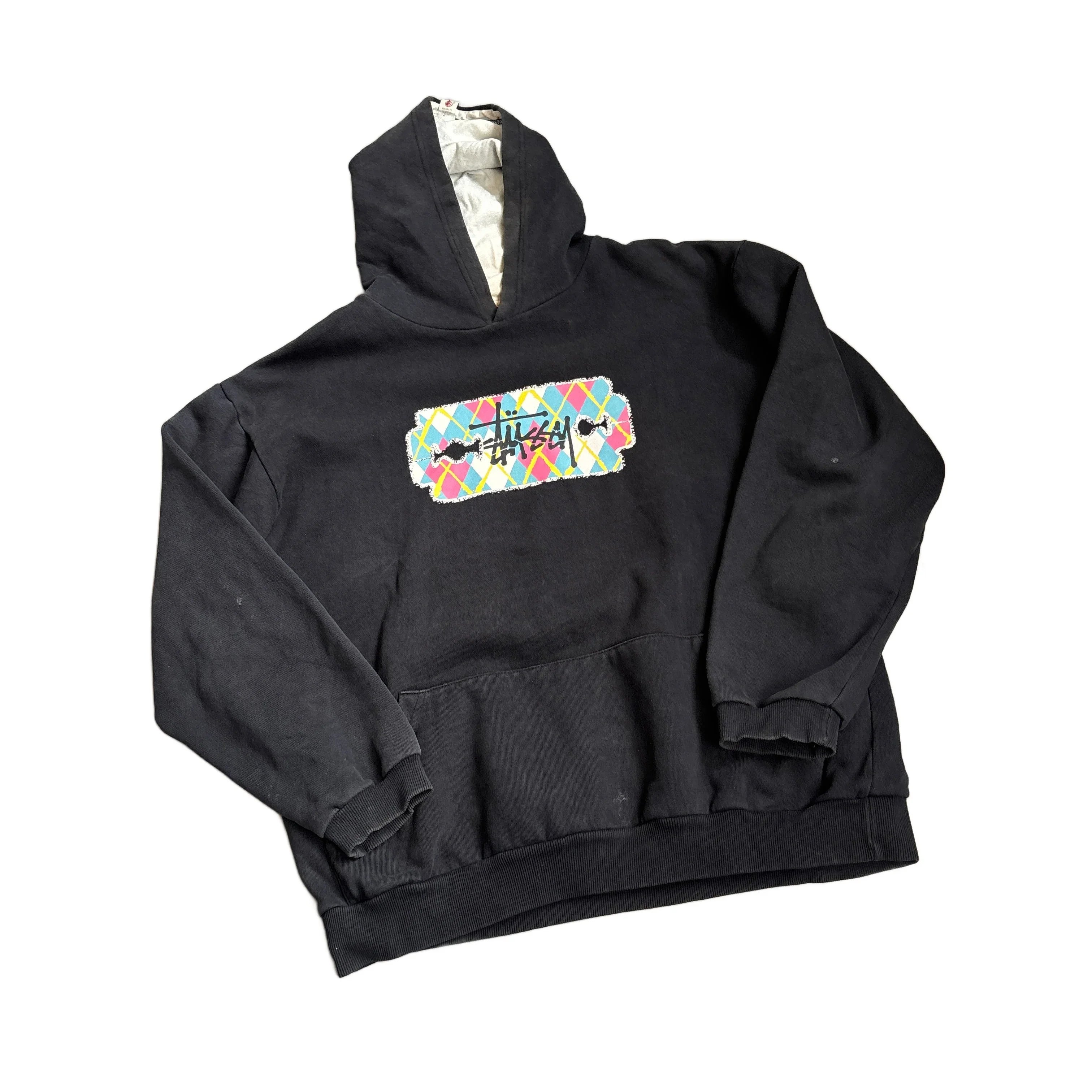 Black Stussy Hoodie - L