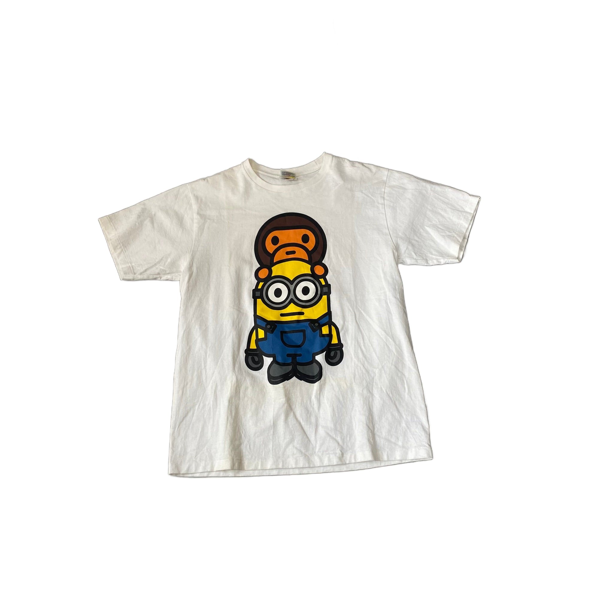 White A Bathing Ape (BAPE) x Minions Tee - L