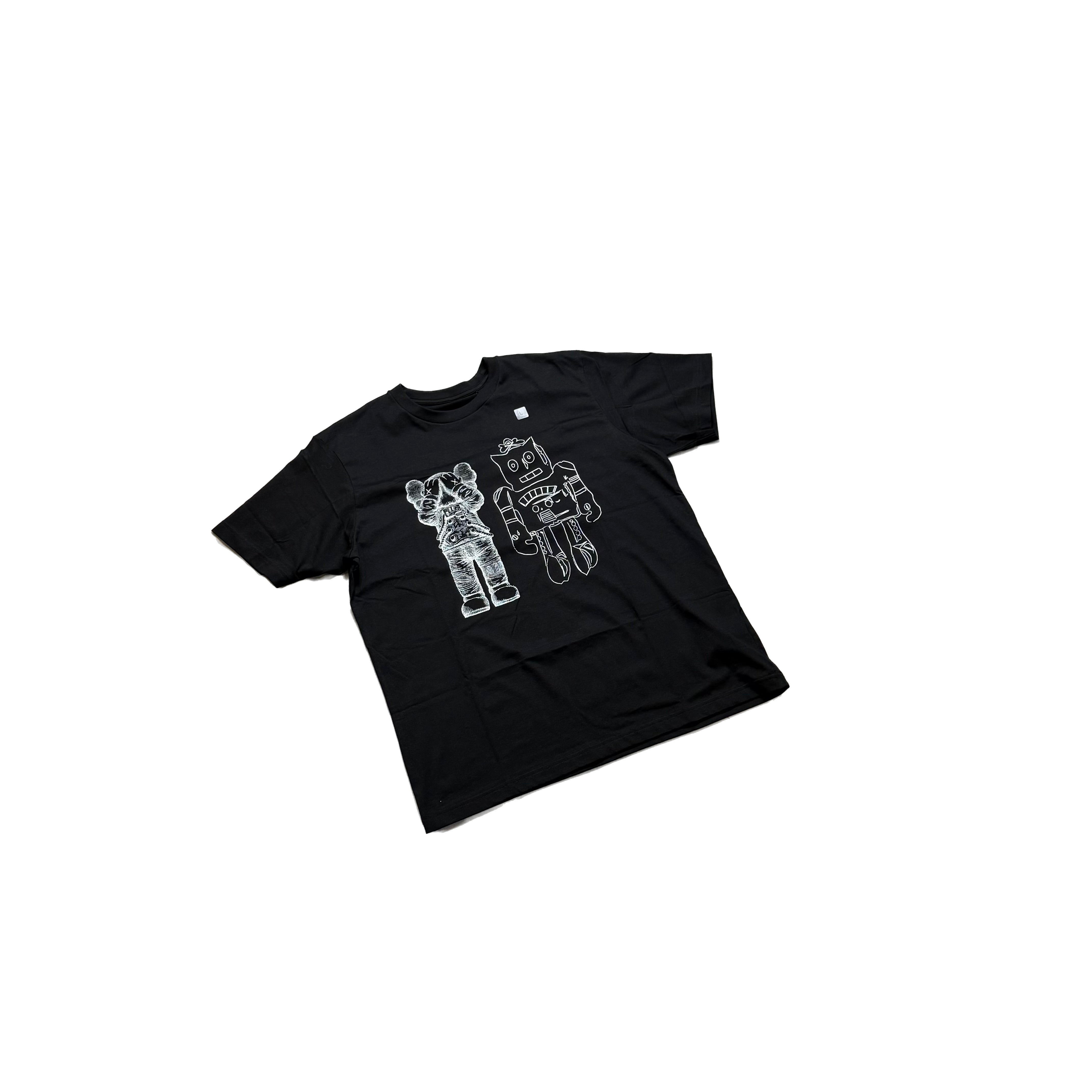 BNWT Black Uniqlo x KAWS Tee - L