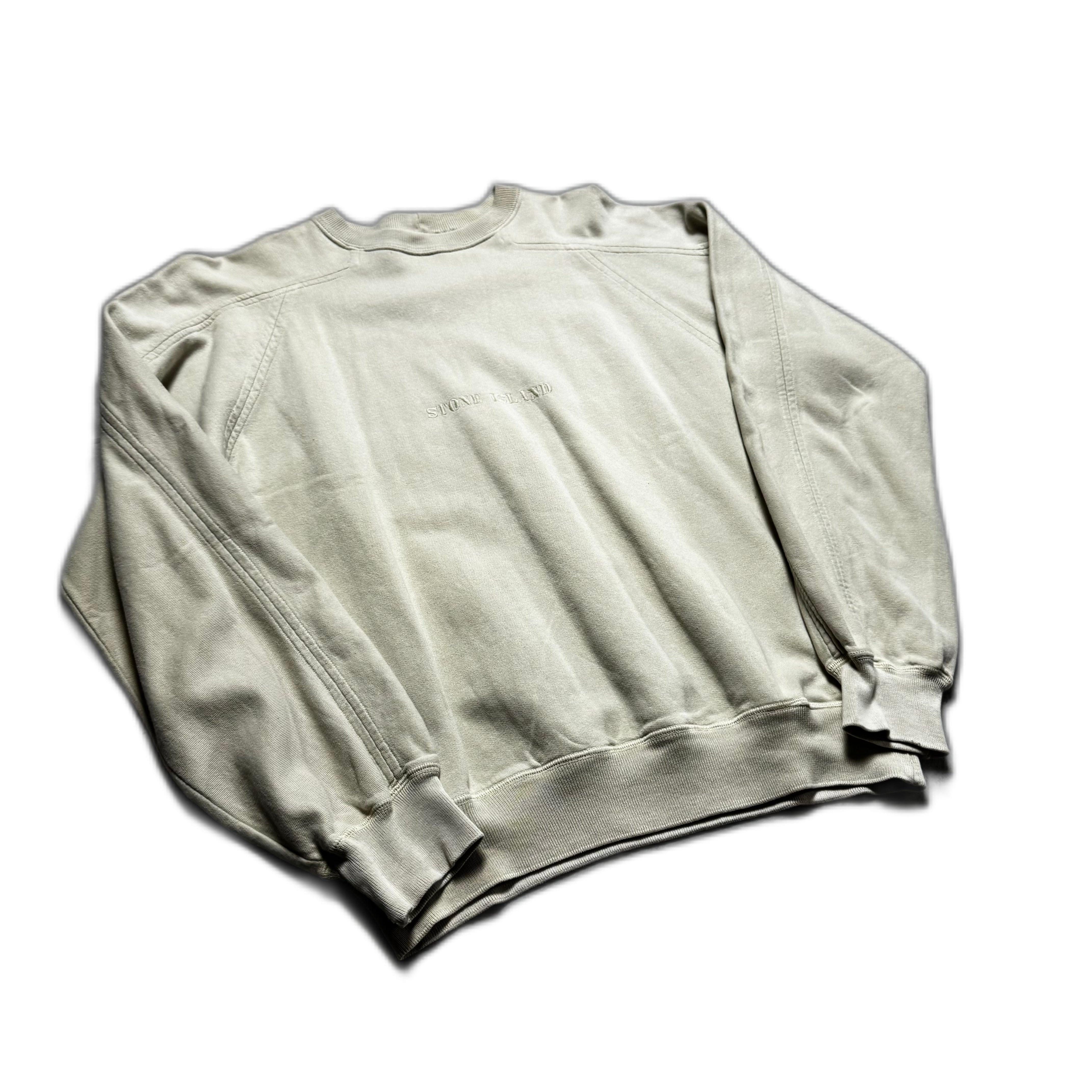 Vintage Cream Stone Island Sweatshirt - XL
