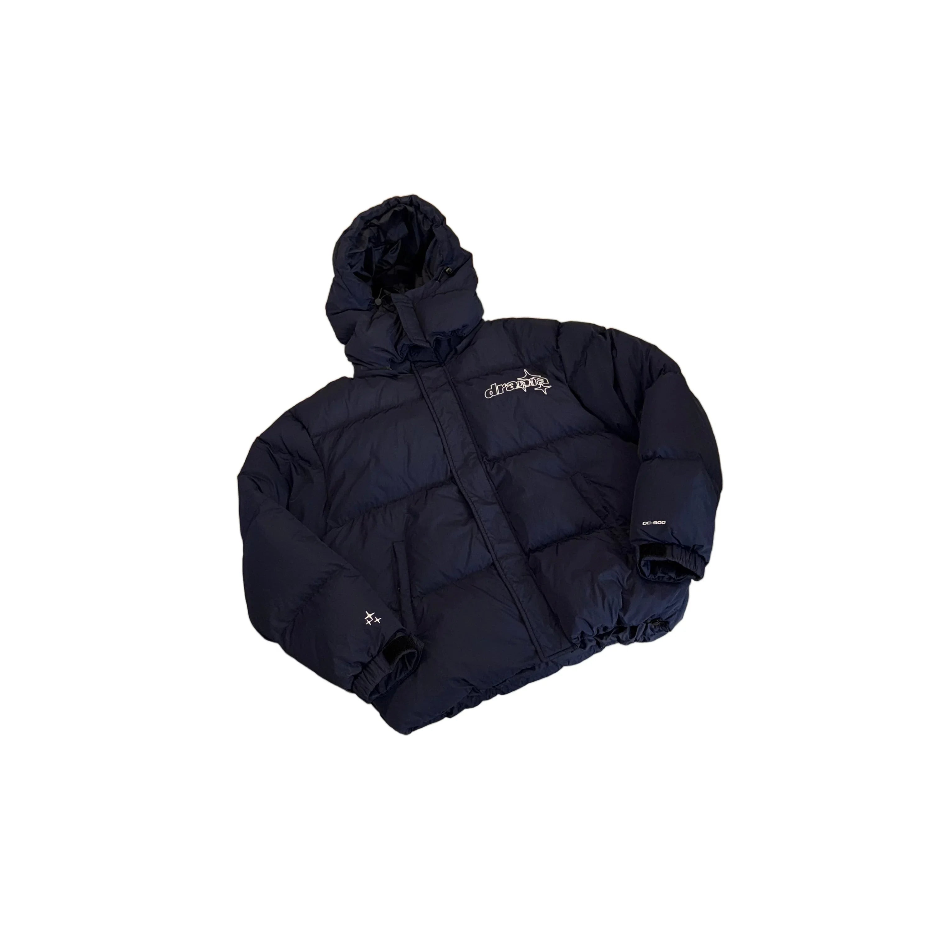Blue Drama Call Puffer Coat - M