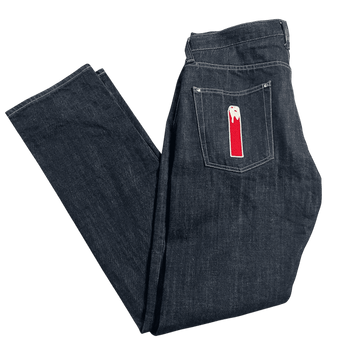 Black Ice Cream Jeans - L