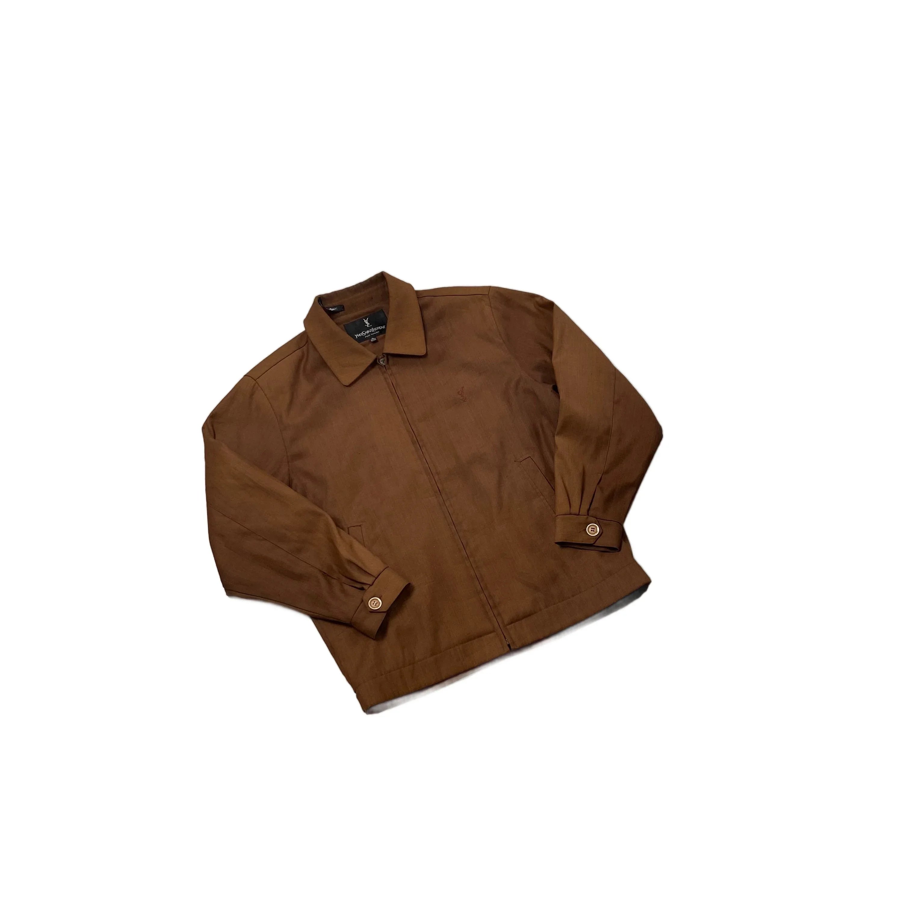 Vintage Brown Yves Saint Laurent (YSL) Jacket - XL