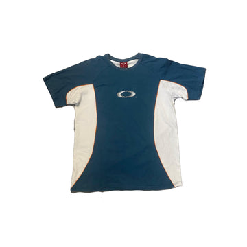 Blue + White Oakley Tee - L