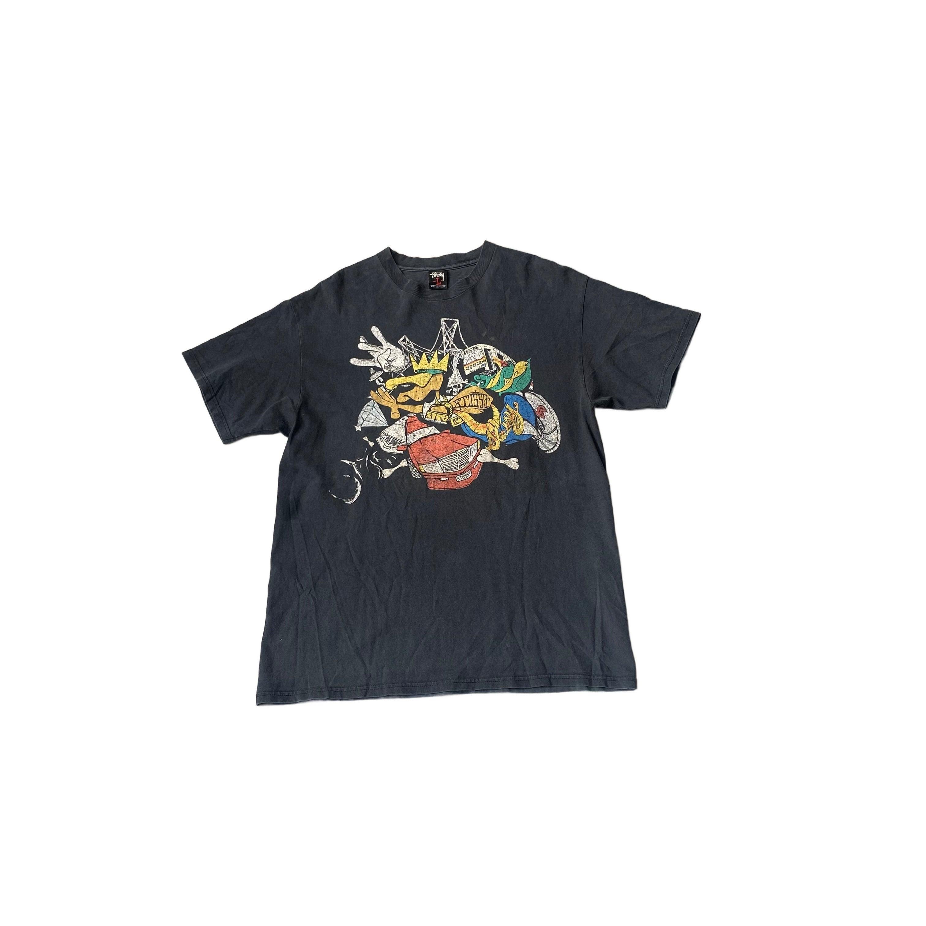 Black Stussy Tee - L