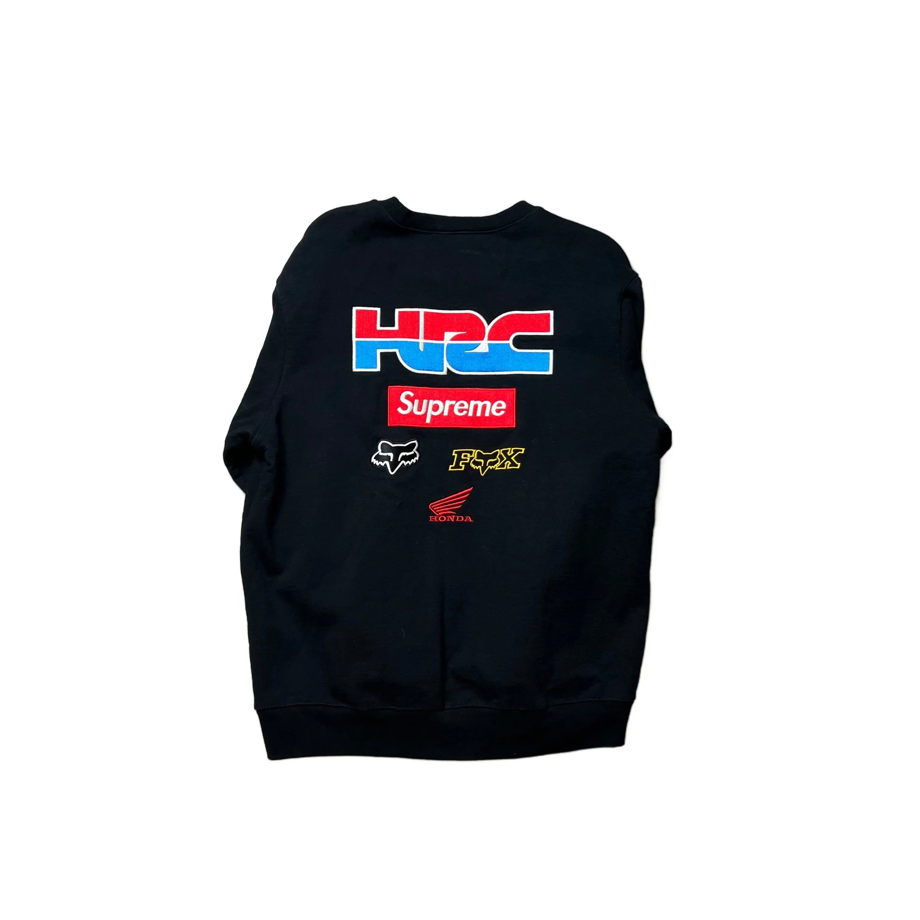 Black Supreme Fox Racing Sweatshirt - L