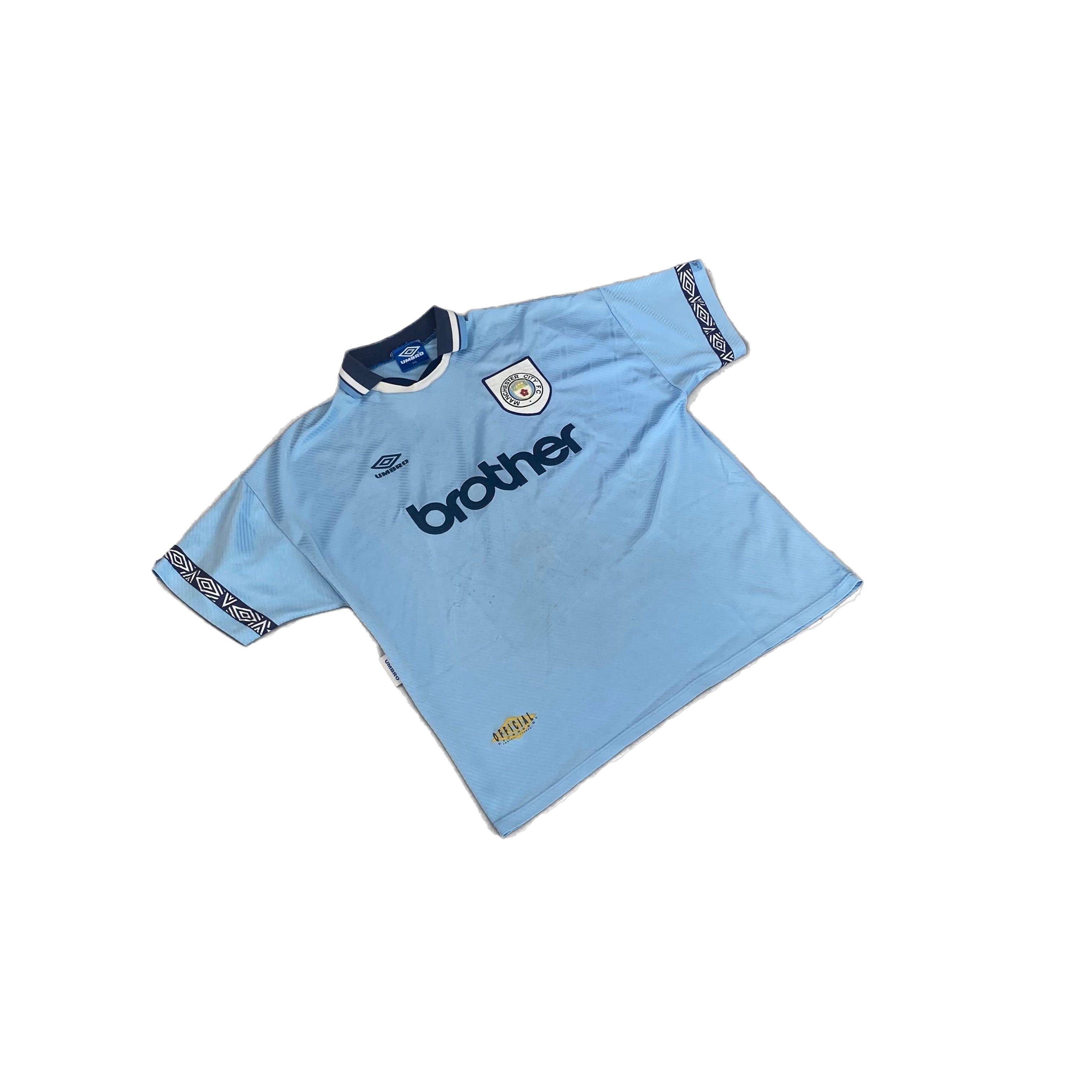 1993 - 95 Manchester City Home Shirt - XXL