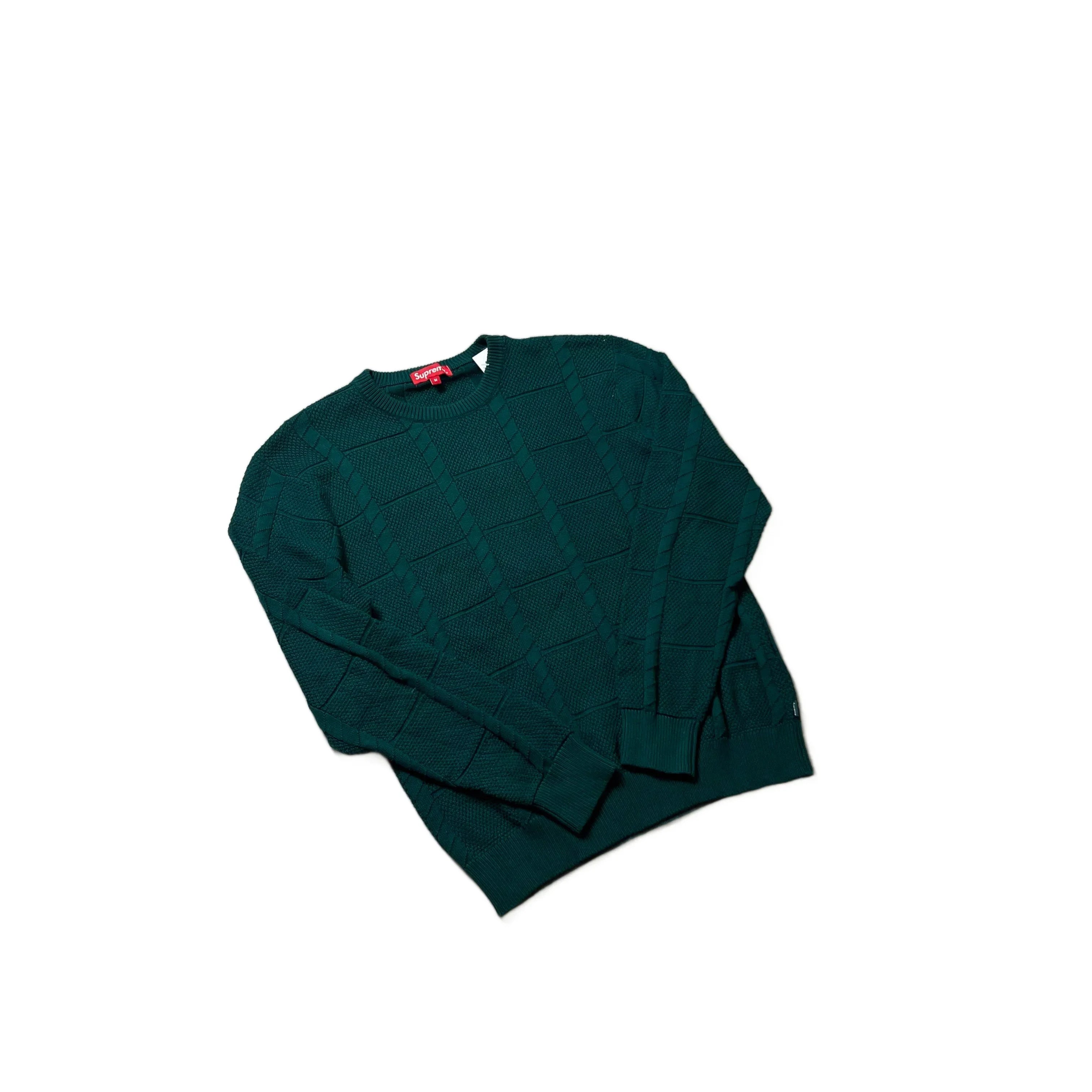 Green Supreme Knitted Sweatshirt - M