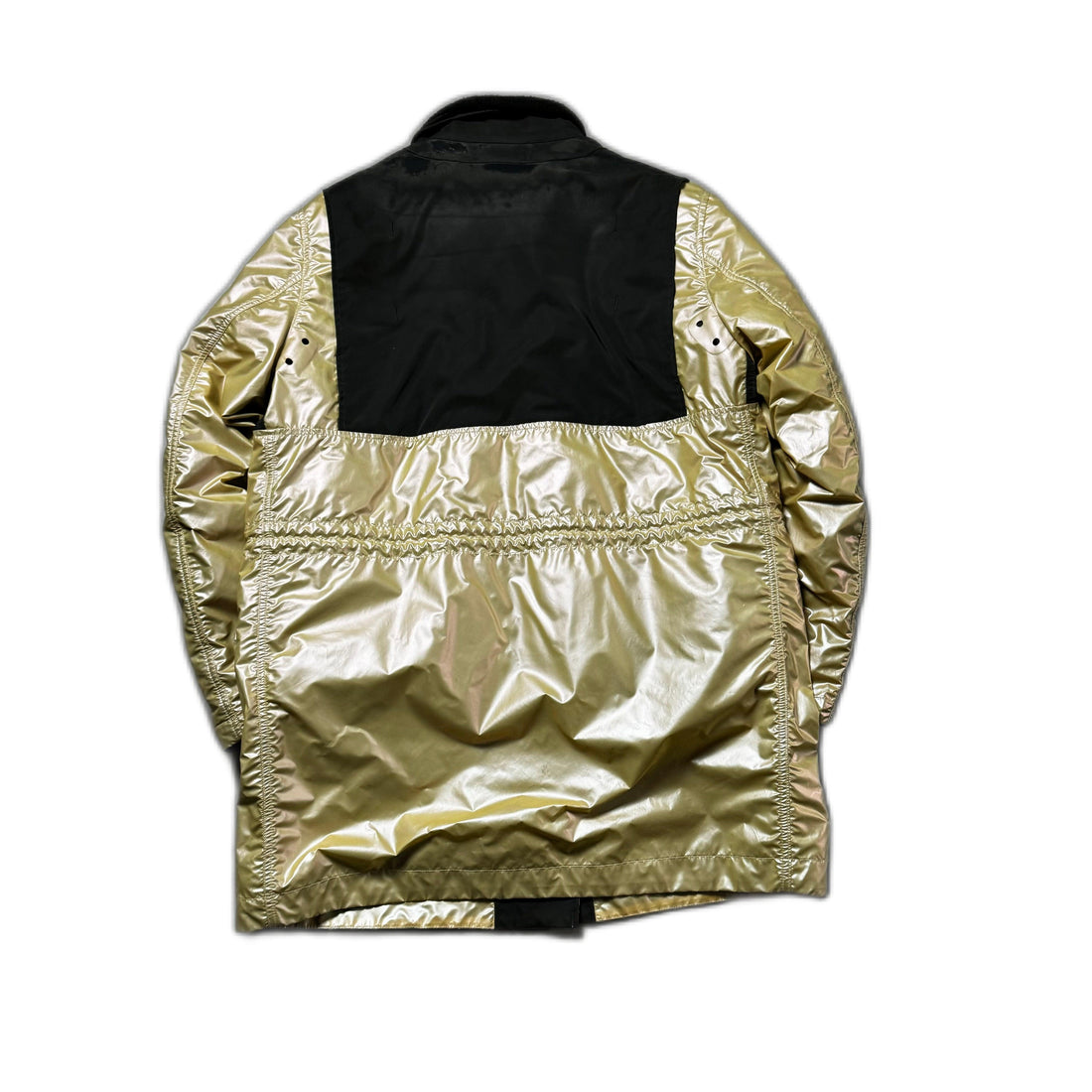 Black + Gold Stone Island Coat - XL