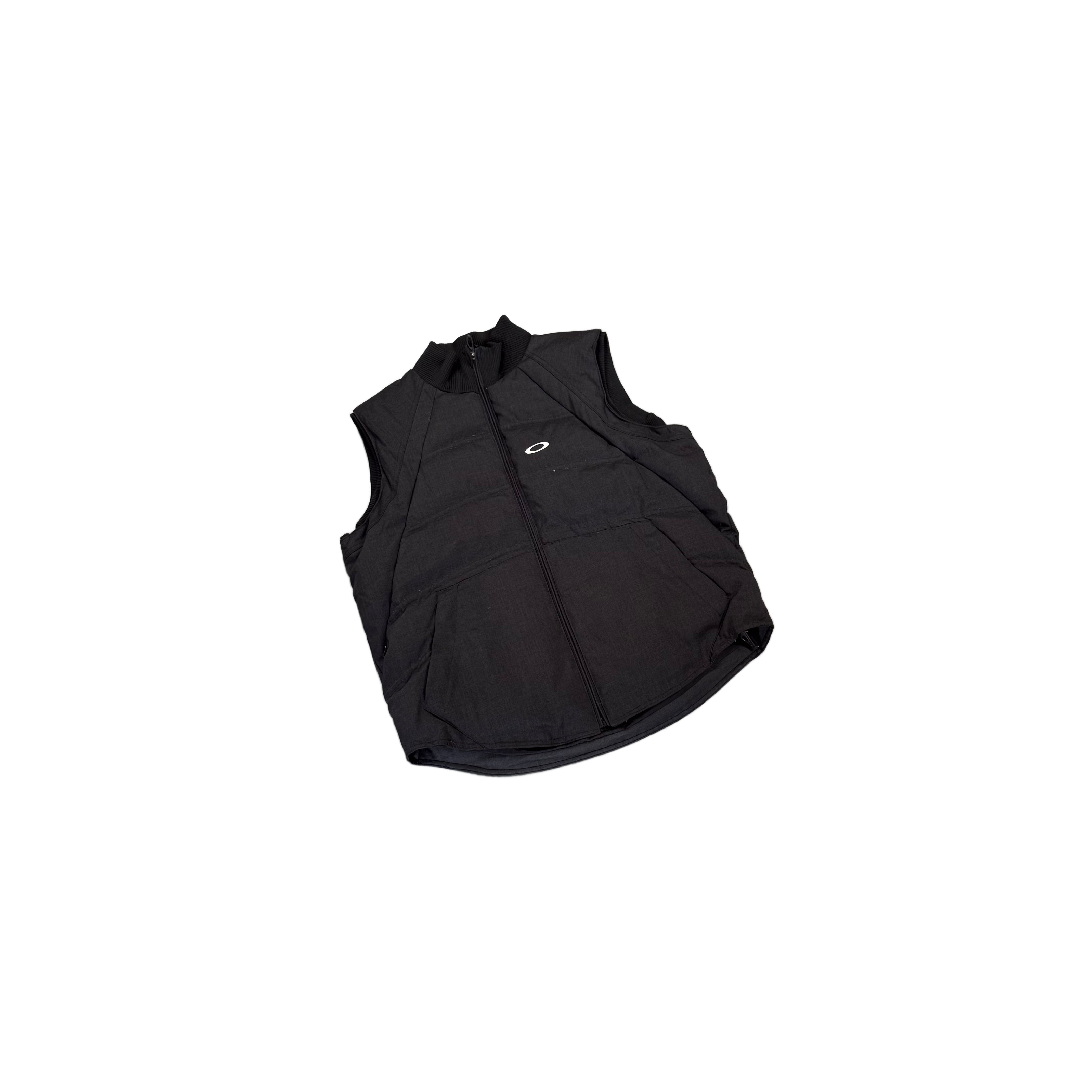 Black Oakley Puffer Gilet - L