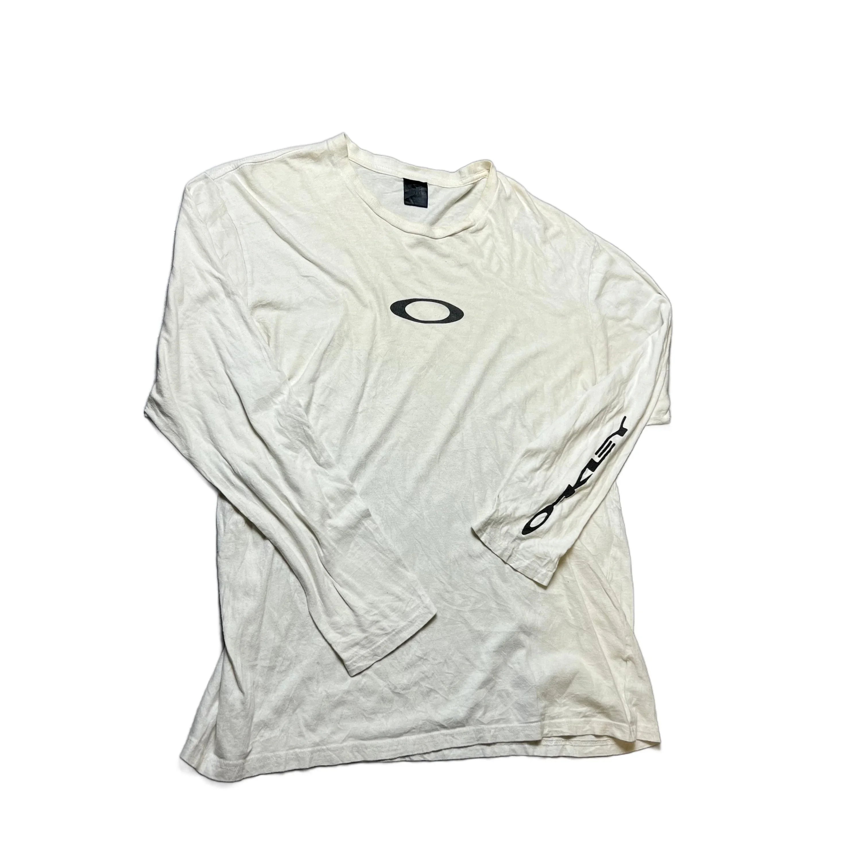 White Oakley Long Sleeve Tee - XL