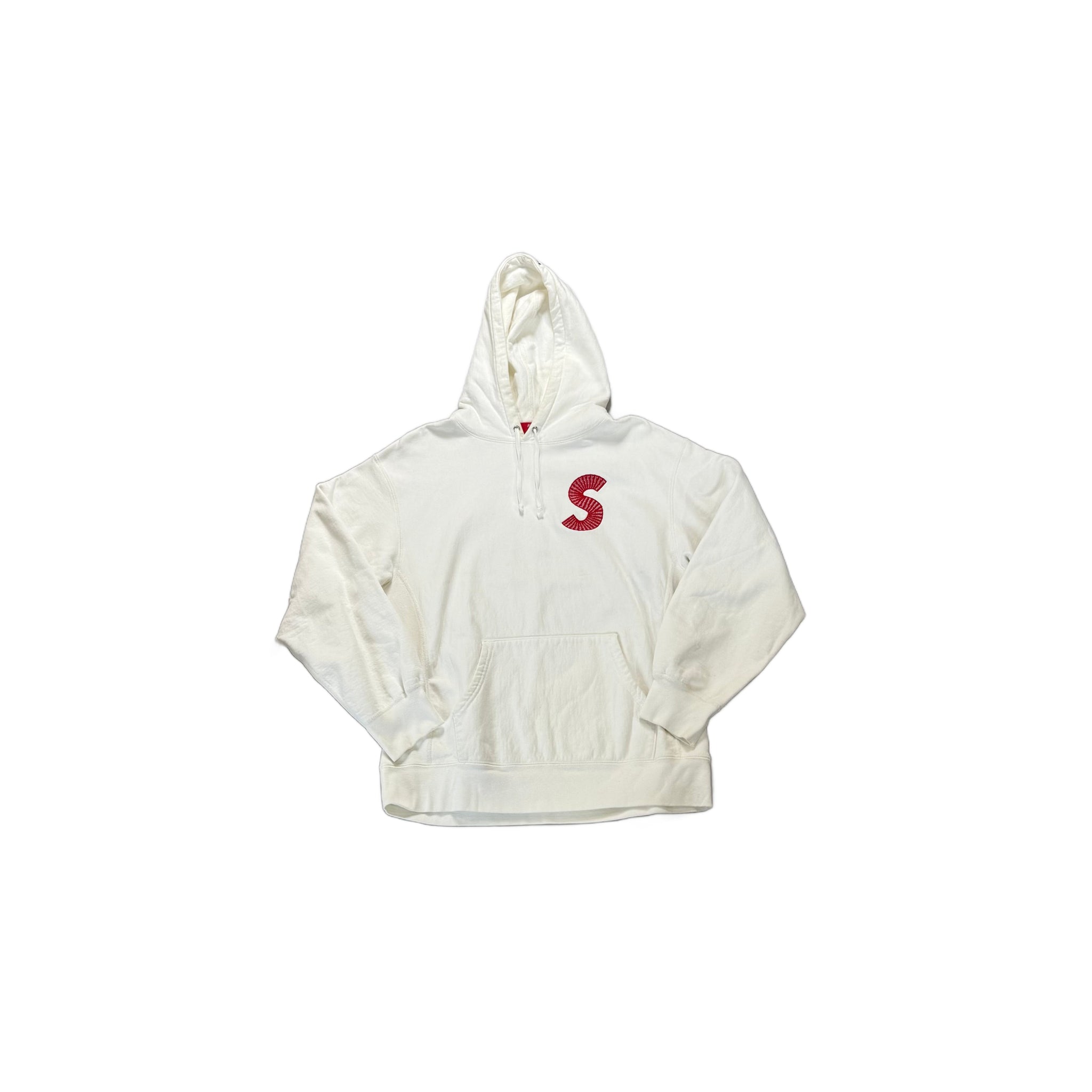 White Supreme Hoodie - M